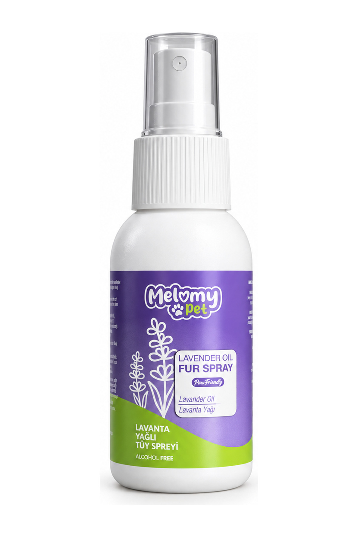 اسپری مراقبت از موی گربه و سگ ملومی Melomy با روغن اسطوخودوس، مدل MLY22