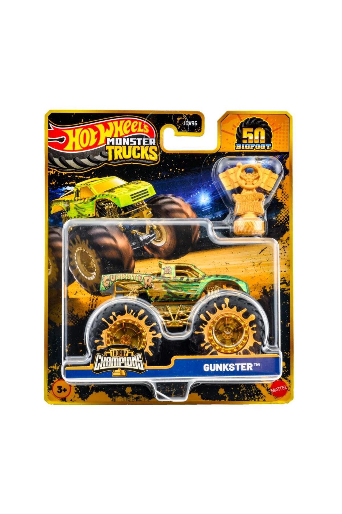 ماشین اسباب بازی MONSTER TRUCKS BIGFOOT TROPHY CHAMPIONS SERIES GUNXTER هات ویلز اورجینال HOT WHEELS