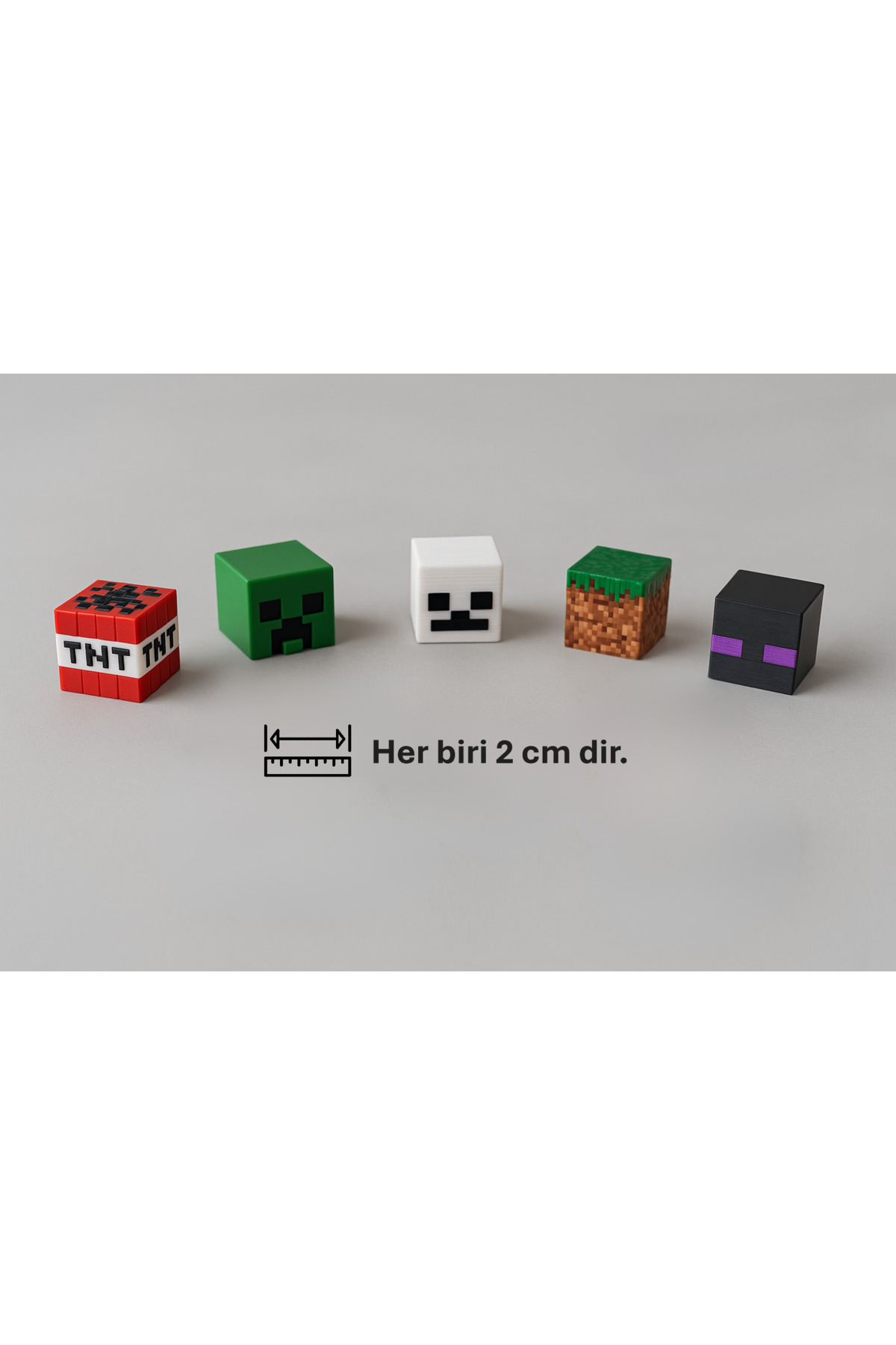 اسباب بازی های فیگور شخصیت مجموعه 5 عدد مینی MINECRAFT 3D Stuff