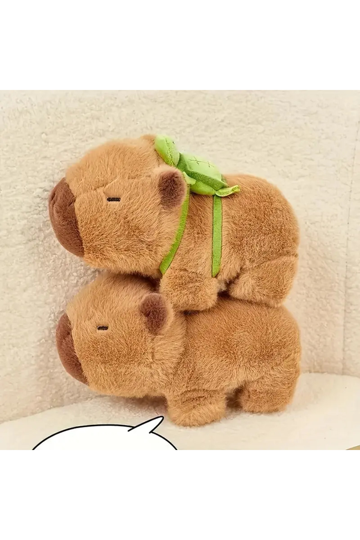 اسباب بازی های پشمی فیگور جدید مخملی چسبیده CAPYBARA با کیف 17 سانتی متری به بازو LRS STORE