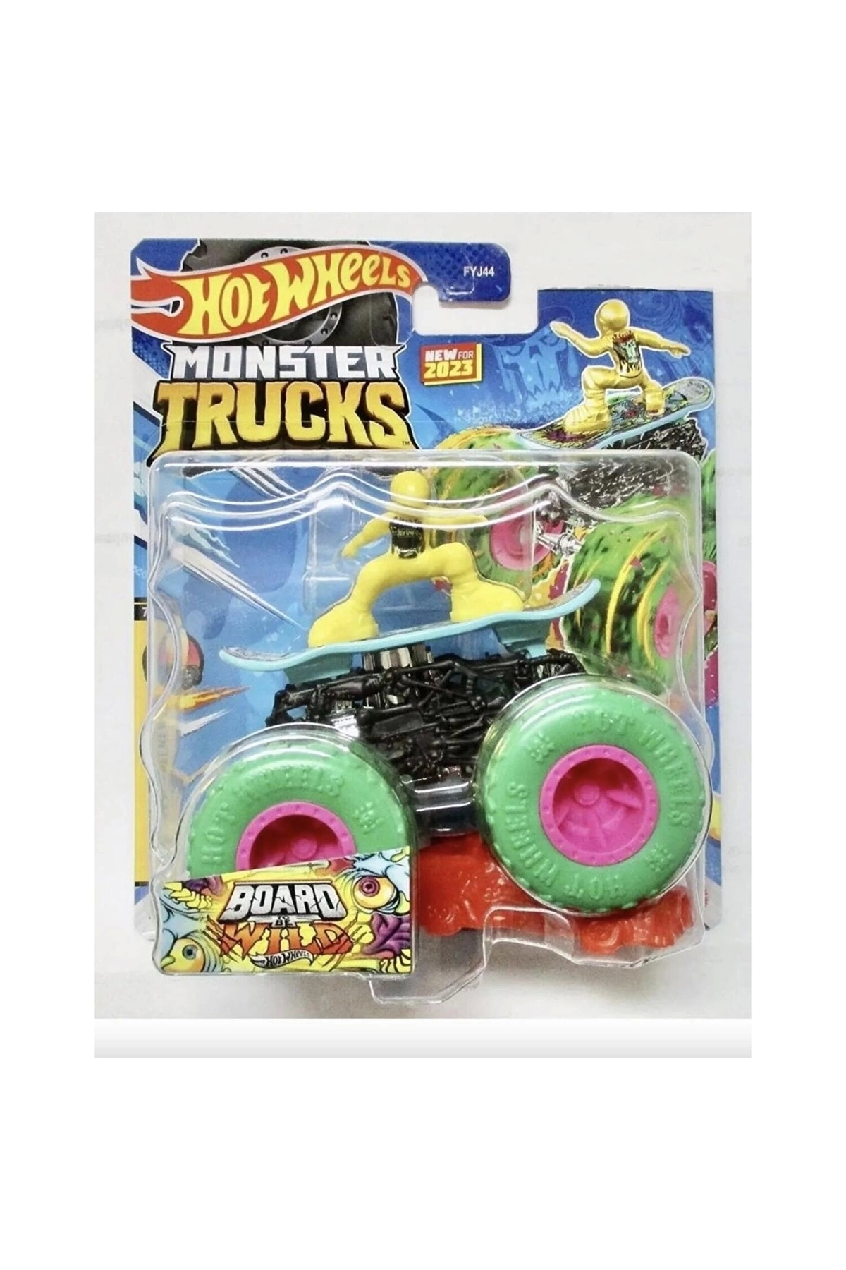 ماشین اسباب بازی کامیون های هیولا 1:64 اتومبیل FYJ44 HLT13 هات ویلز اورجینال HOT WHEELS
