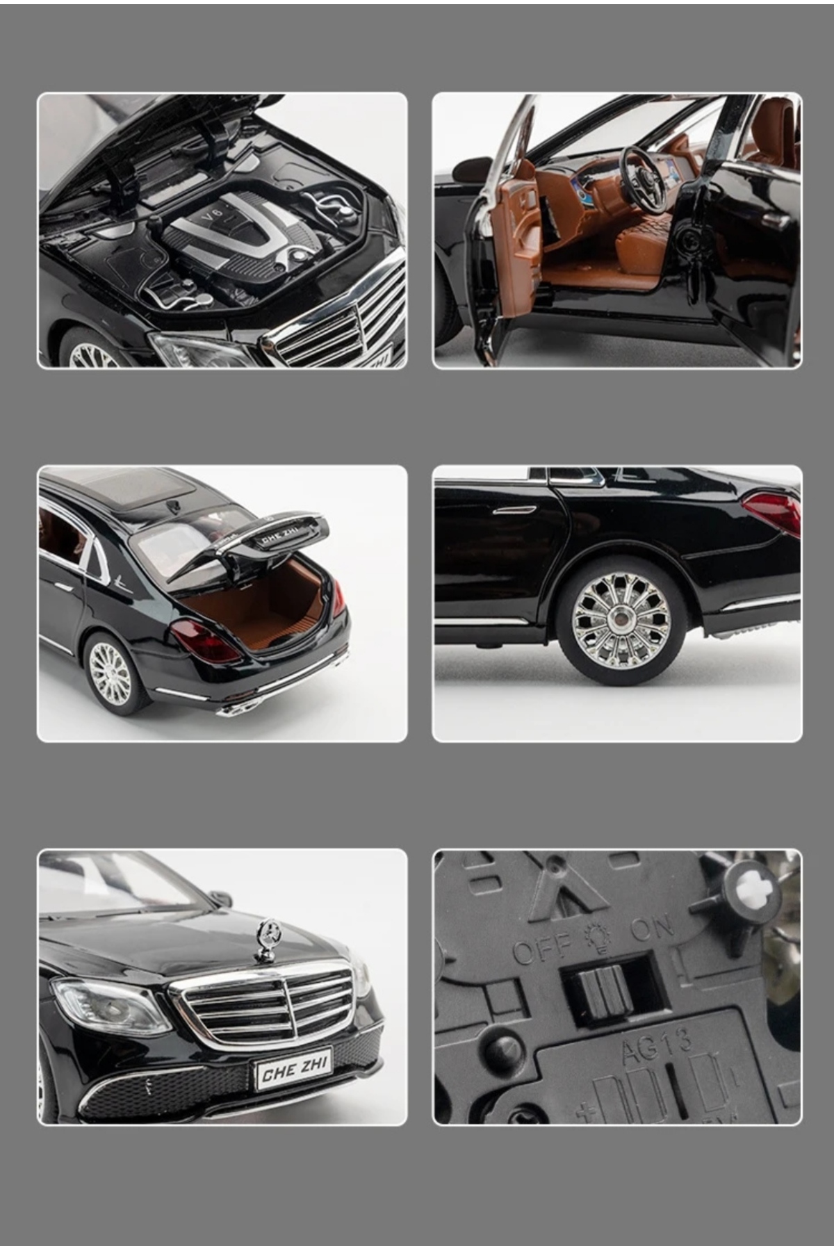 مدل خودرو مرسدس بنز MAYBACH S600 1:24 SCALE DIECAST MODEL METAL CAR اورجینال Jutenya