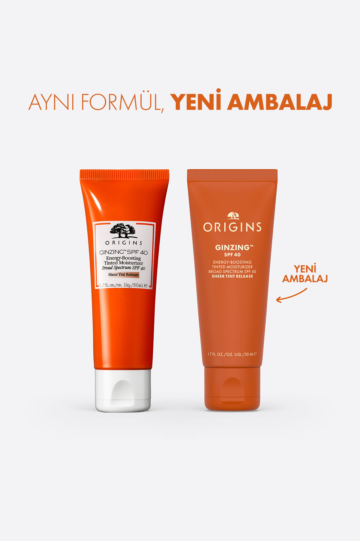 Origins مرطوب کننده رنگی SPF 40 جینزینگ کافئین 50 میلی لیتر