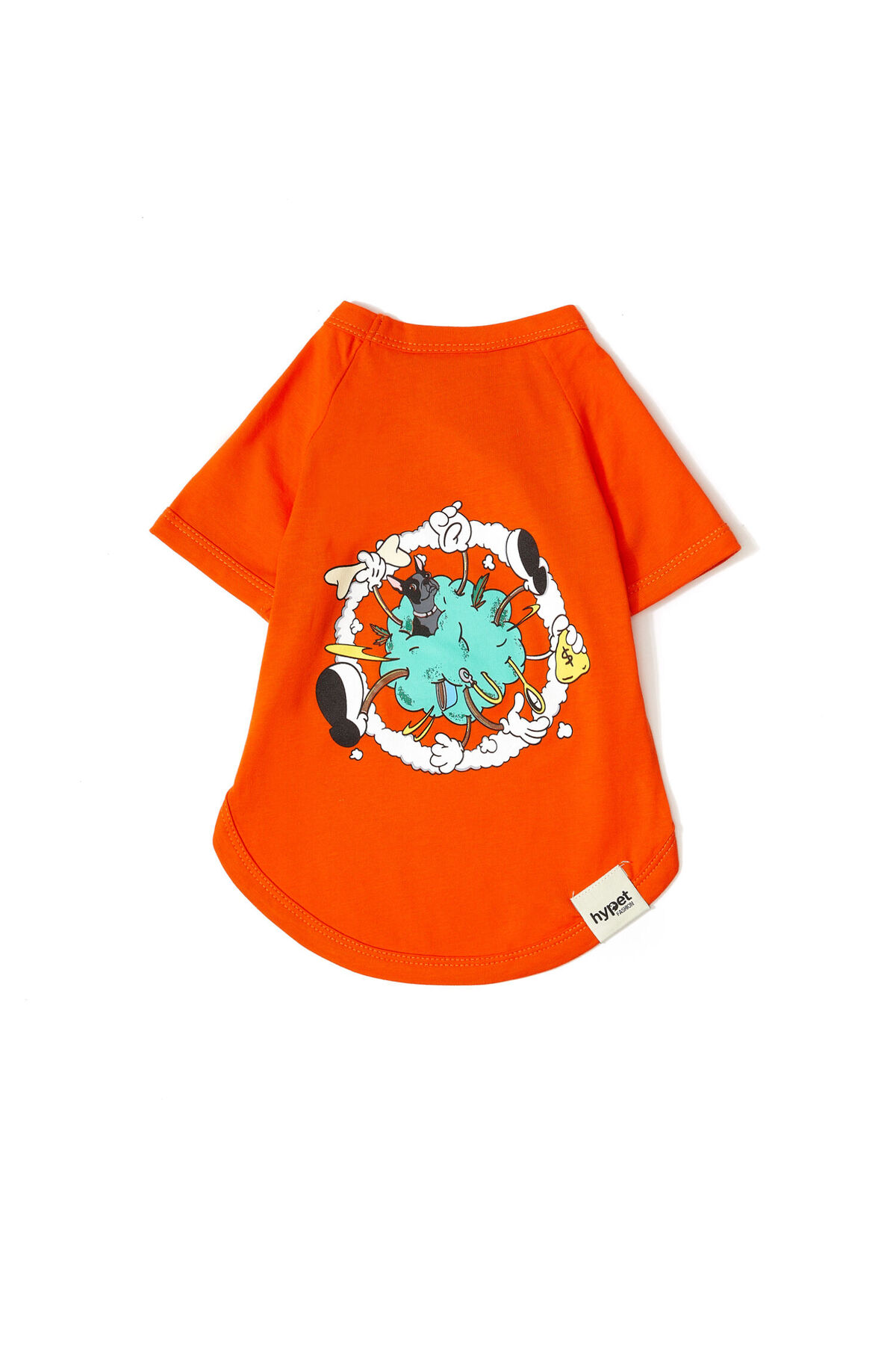 تی‌شرت نخی سگ نارنجی هایپت فشن Hypet Fashion مدل Fight Tee
