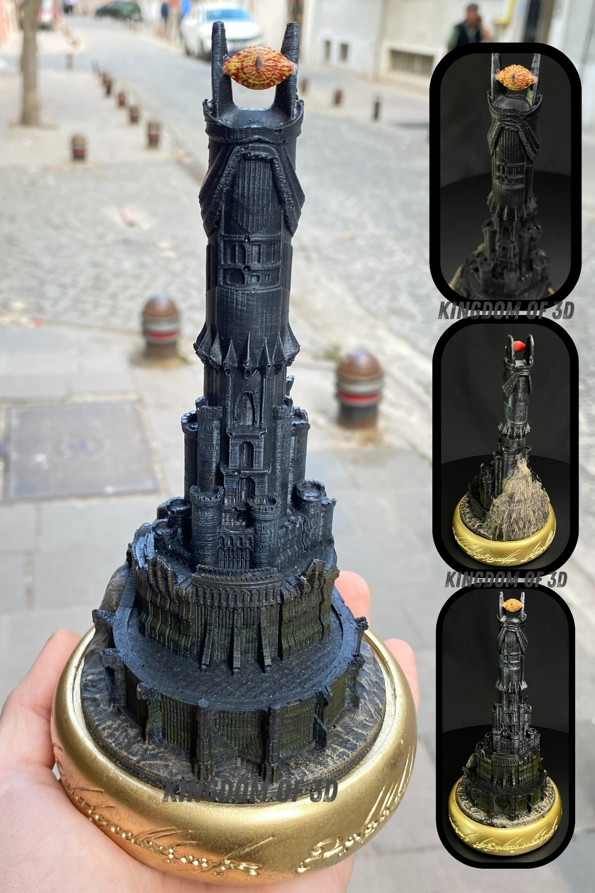 فیگور ارباب حلقه ها بارادور مجسمه چشم سائورون باراد دور کاله از ترکیه Kingdom of 3D