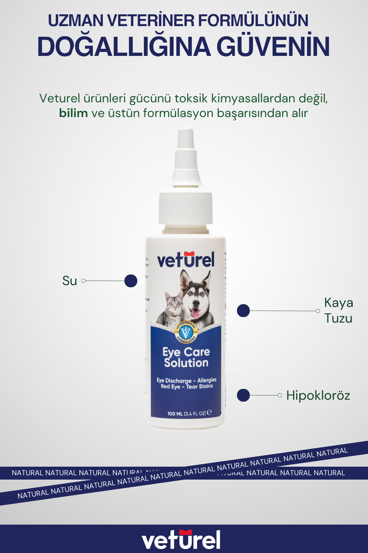 قطره چشمی سگ وتورل Veturel، ۱۰۰ میلی‌لیتر