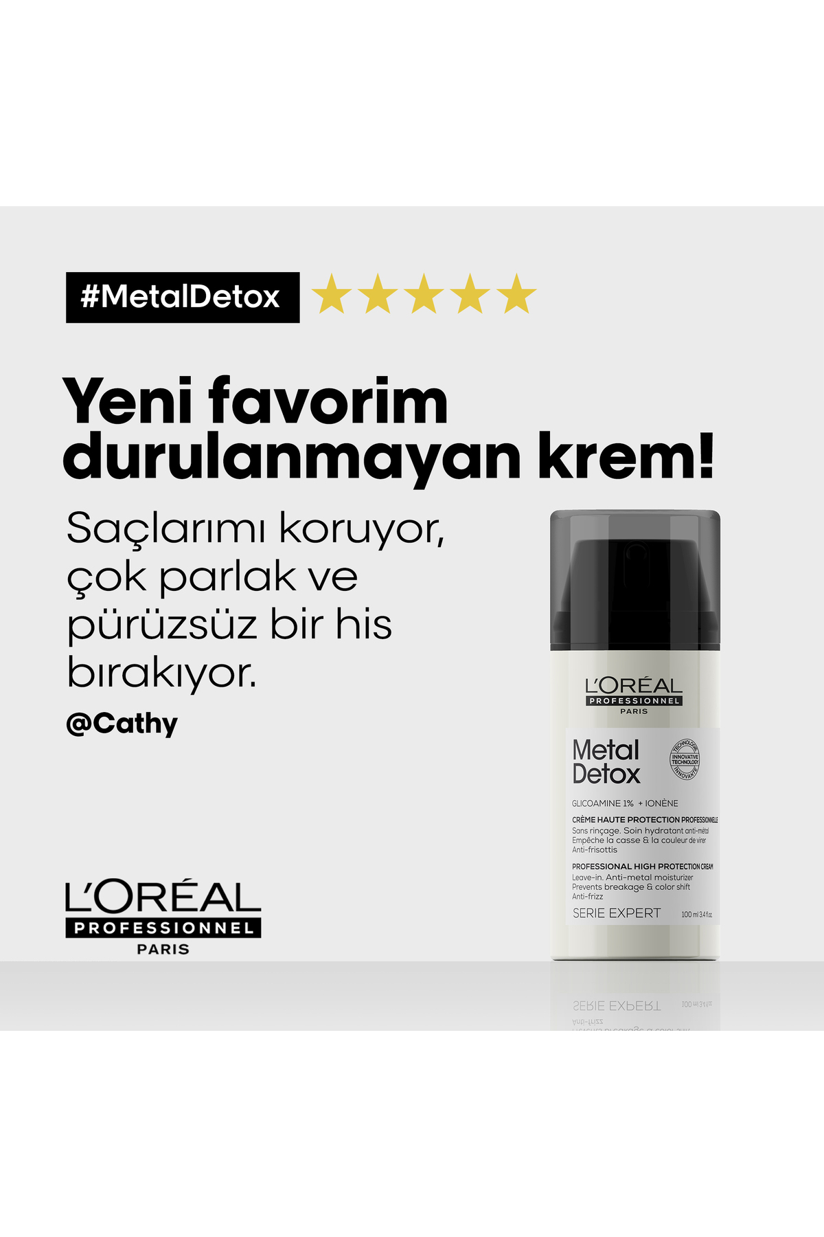 نرم کننده مو مردانه و زنانه کرم محافظت شده با فلز سم زدایی 100 میل L'OREAL PROFESSIONAL L'oreal Professionnel