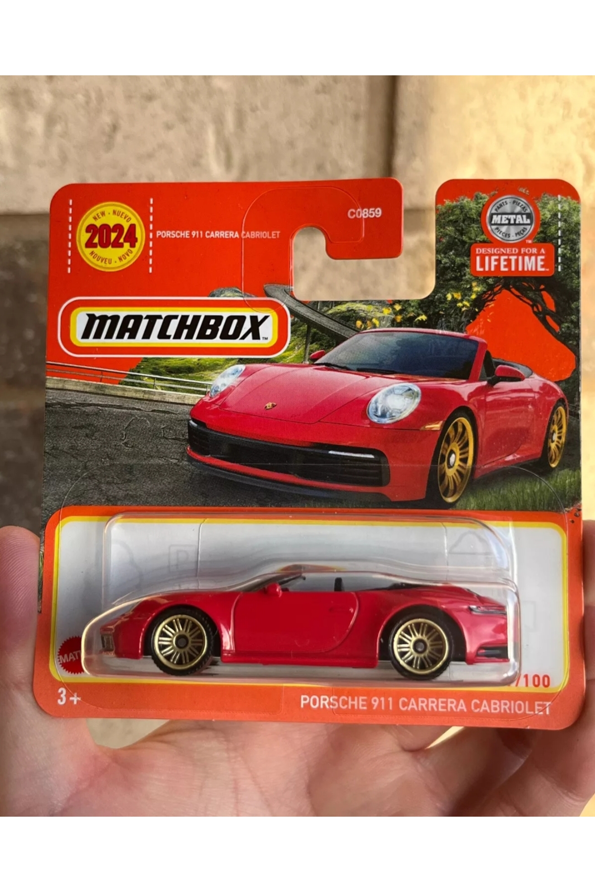 ماشین اسباب بازی MATCHBOX 2024 PORSCHE 911 CARRERA CABRIOLET TOY MODEL COLLECTION هات ویلز اورجینال HOT WHEELS