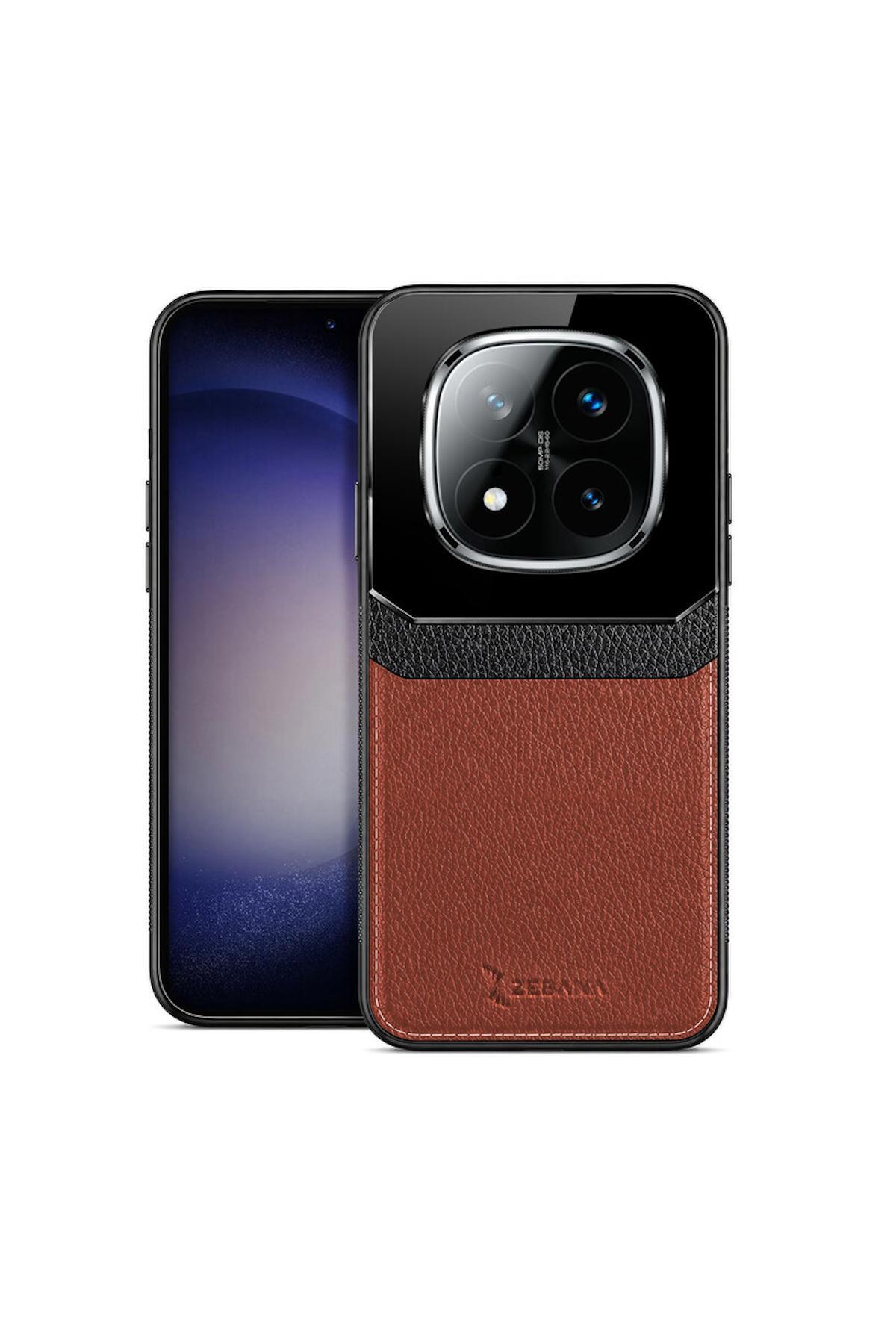 کاور و قاب چرمی لنز ZEBANA شیائومی REDMI NOTE 14 PRO PLUS 5G اورجینال Zebana