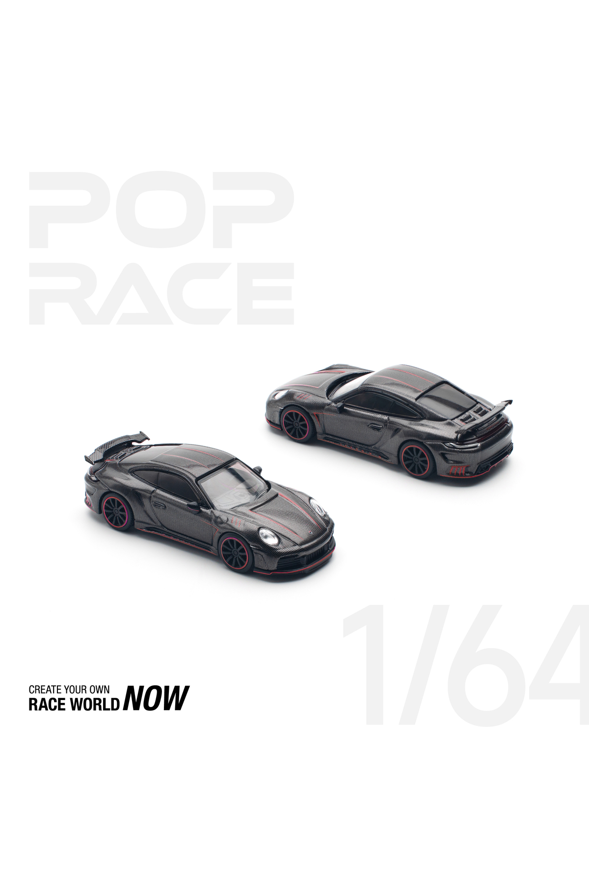 ماشین اسباب بازی :64 992 STINGER GTR CARBON EDITION REDLINE – PATTERNED DIECAST MODEL CAR pop race 1