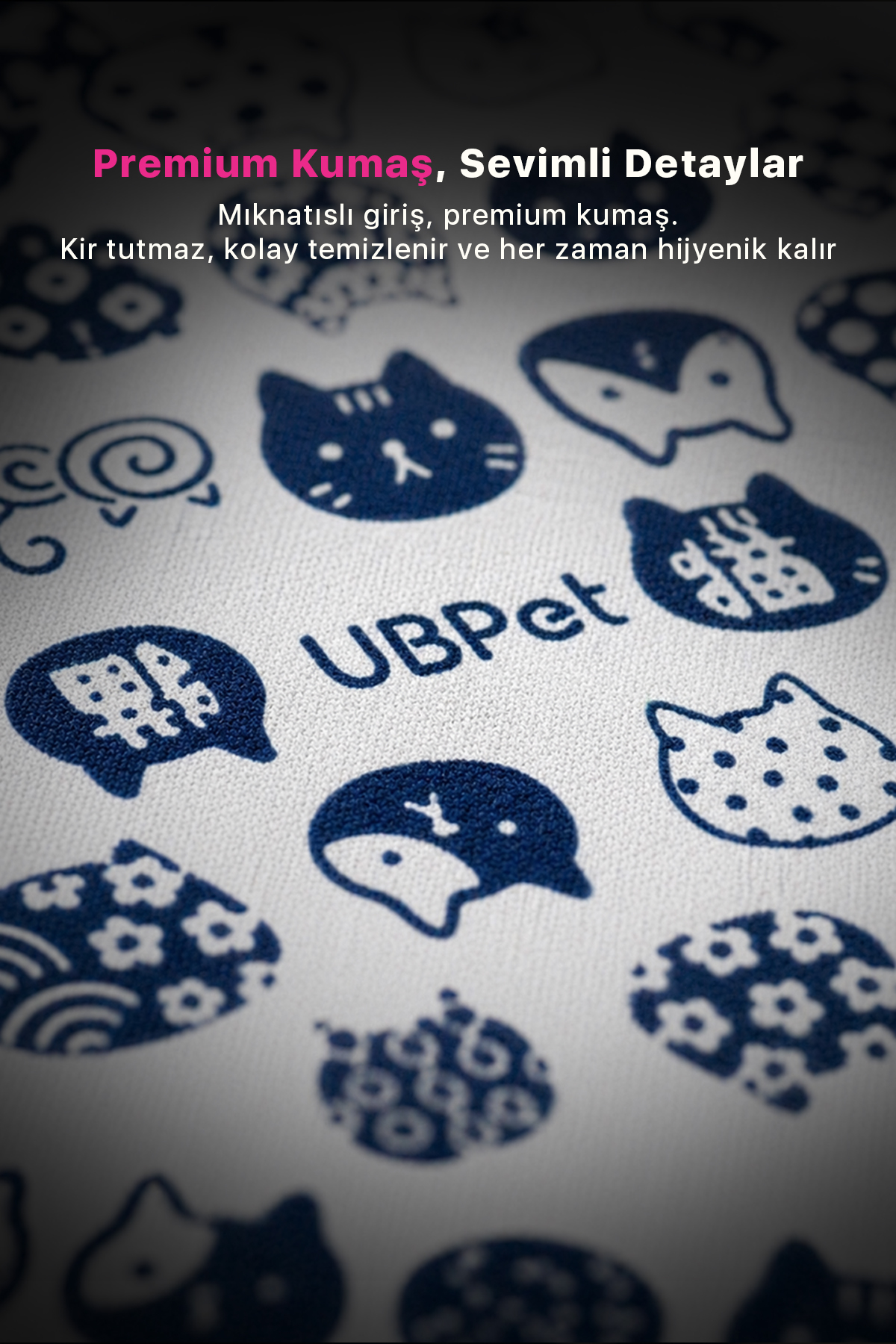 پرده توالت گربه سازگار با C20 یوب‌پت UBPet، ورودی مگنتی و پارچه ممتاز