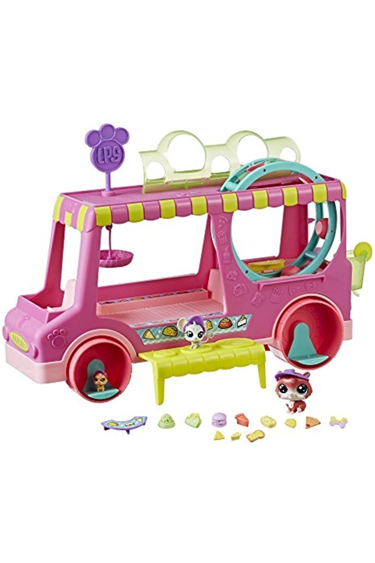 اسباب بازی های فیگور دیگر کامیون مواد غذایی اورجینال Littlest Pet Shop