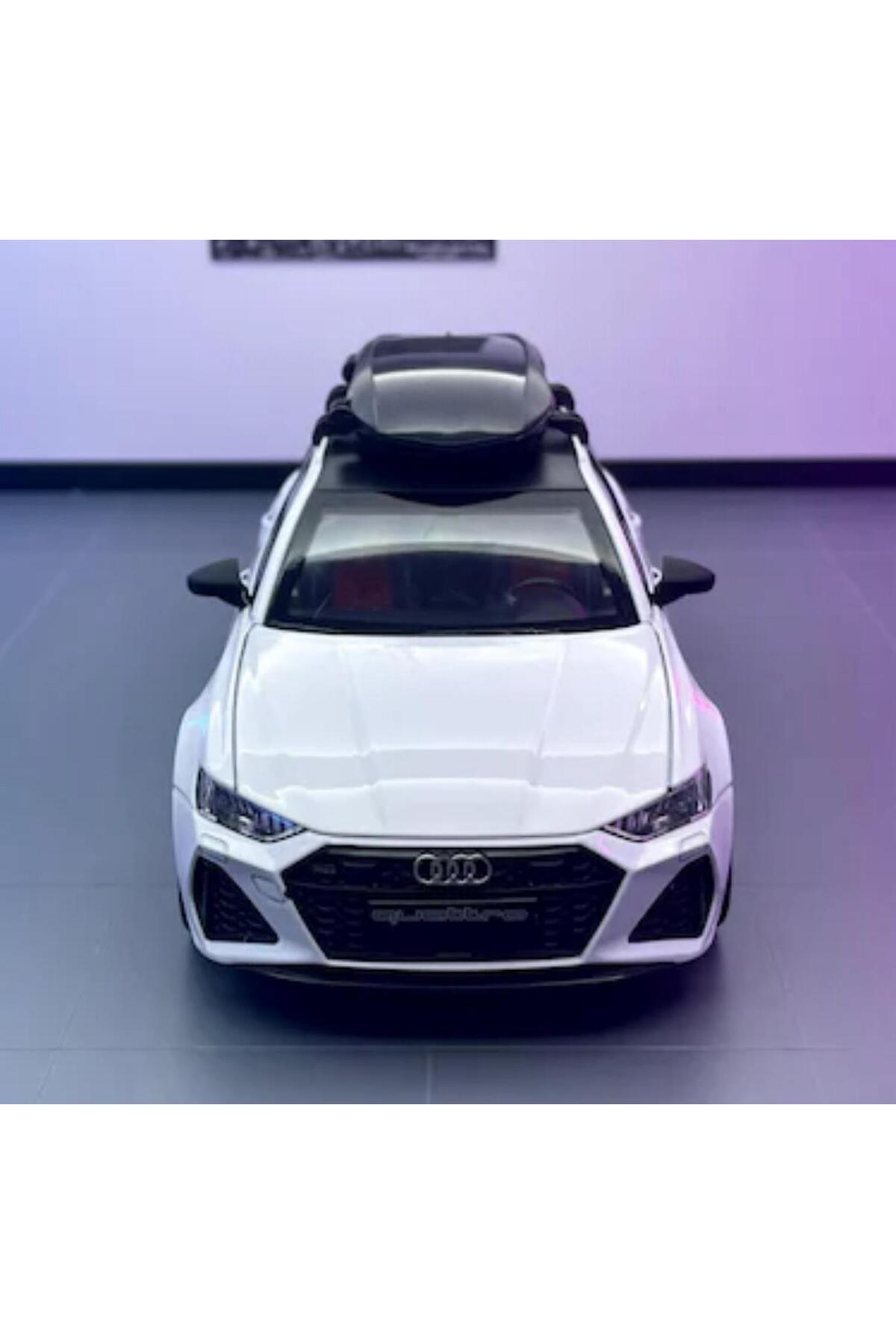 مدل خودرو آئودی RS6 1:24 ماشین فلزی سفید واگن دقیق درهای باز کننده DIECAST اورجینال scntoys