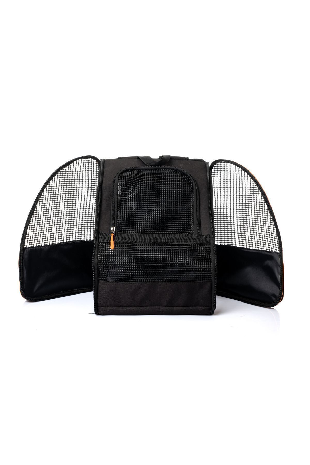 کیف حمل گربه و سگ بریو پاوز BRAVE PAWS مدل BRV102، مشبک پلاستیکی، مشکی