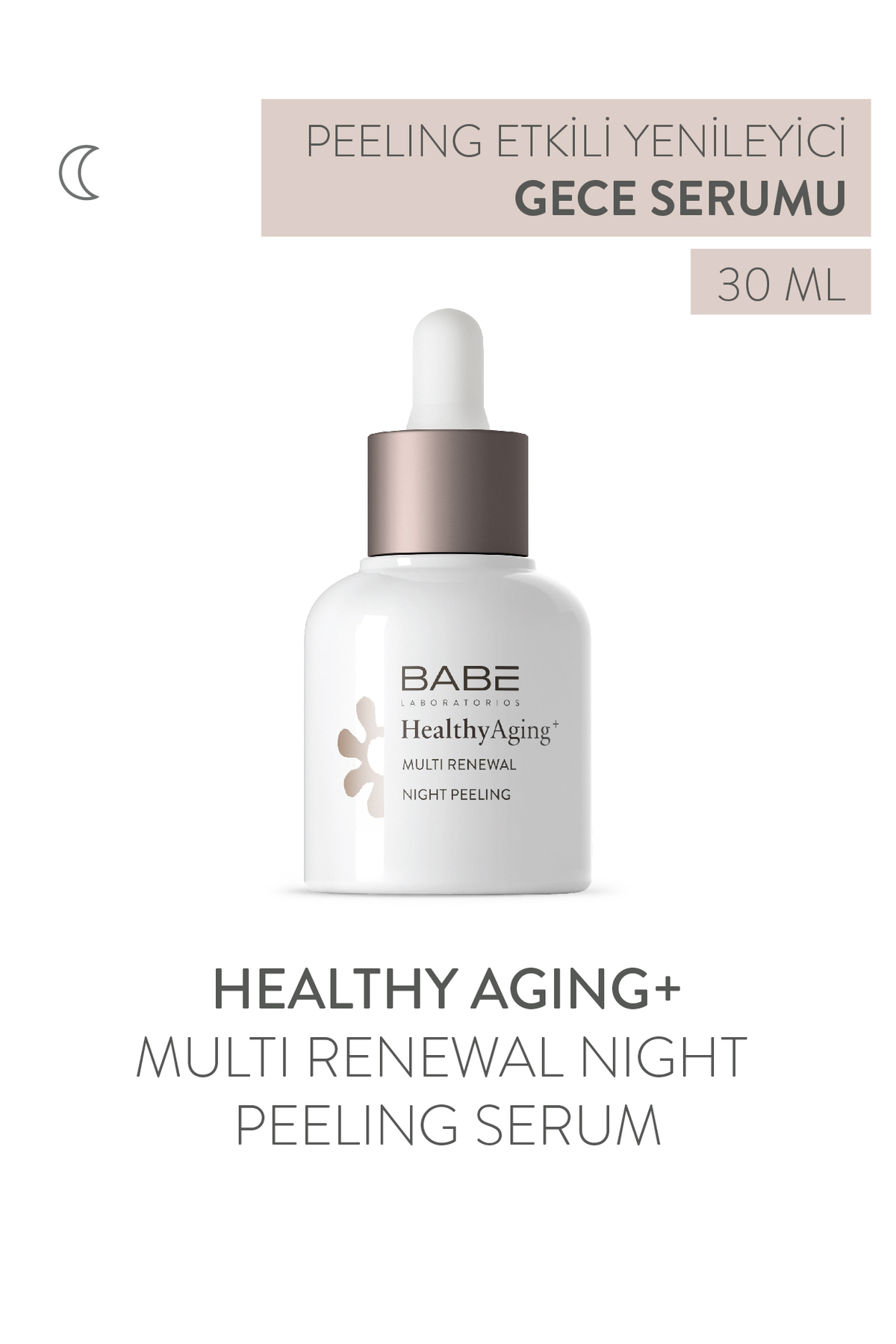 سرم پوست شبانه پیلینگ مولتی رینیوال بیب 30 میل Babe Laboratorios