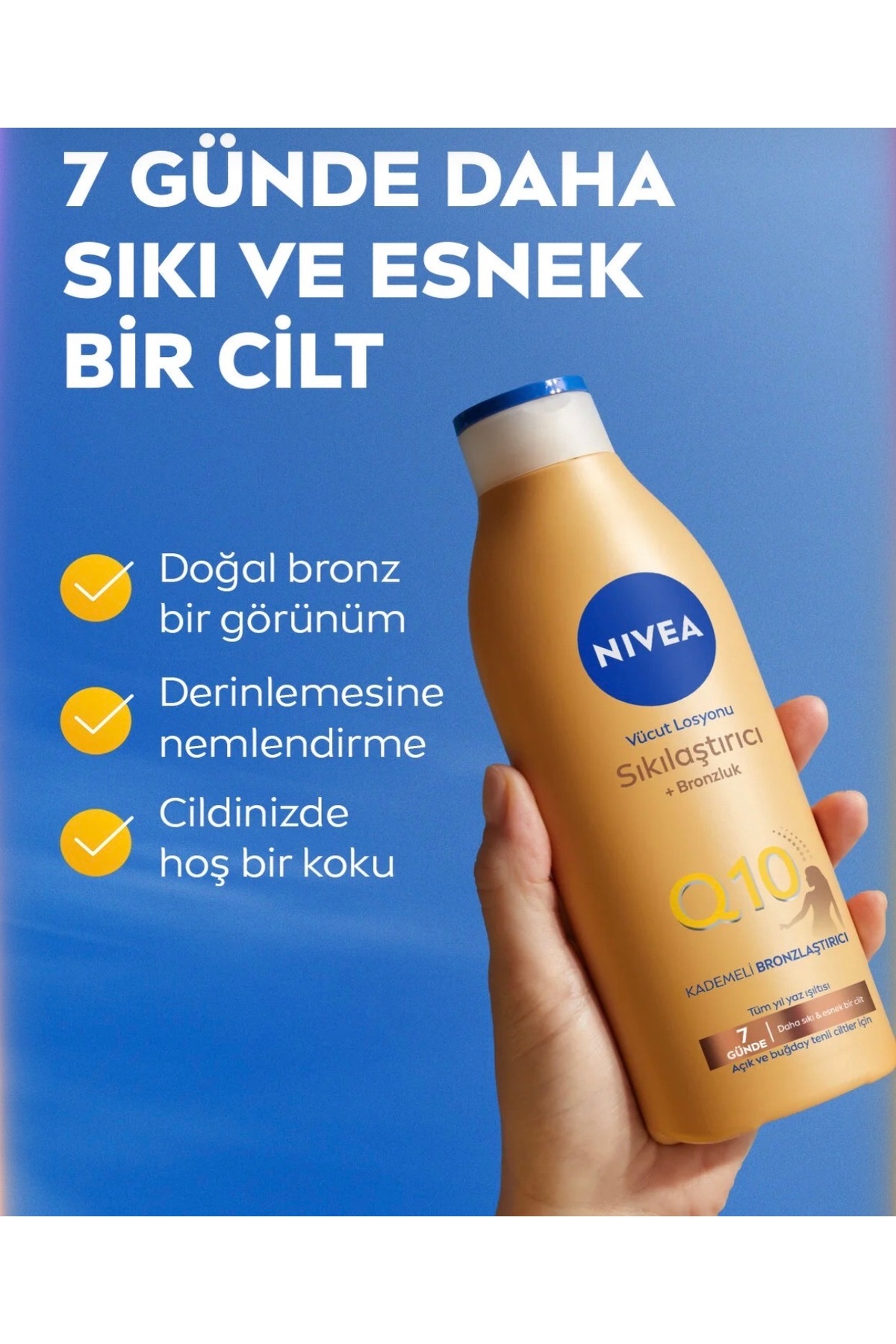 NIVEA لوسیون بدن برنزه کننده و تنگ کننده Q10 برای زنان 200 میلی لیتر