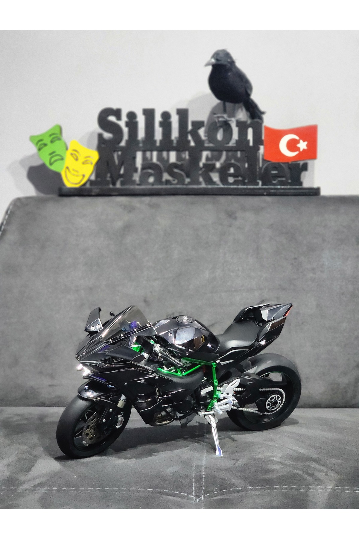 مدل خودرو موتور سیکلت کاوازاکی نینجا H2R اورجینال Silikon Maskeler Türkiye