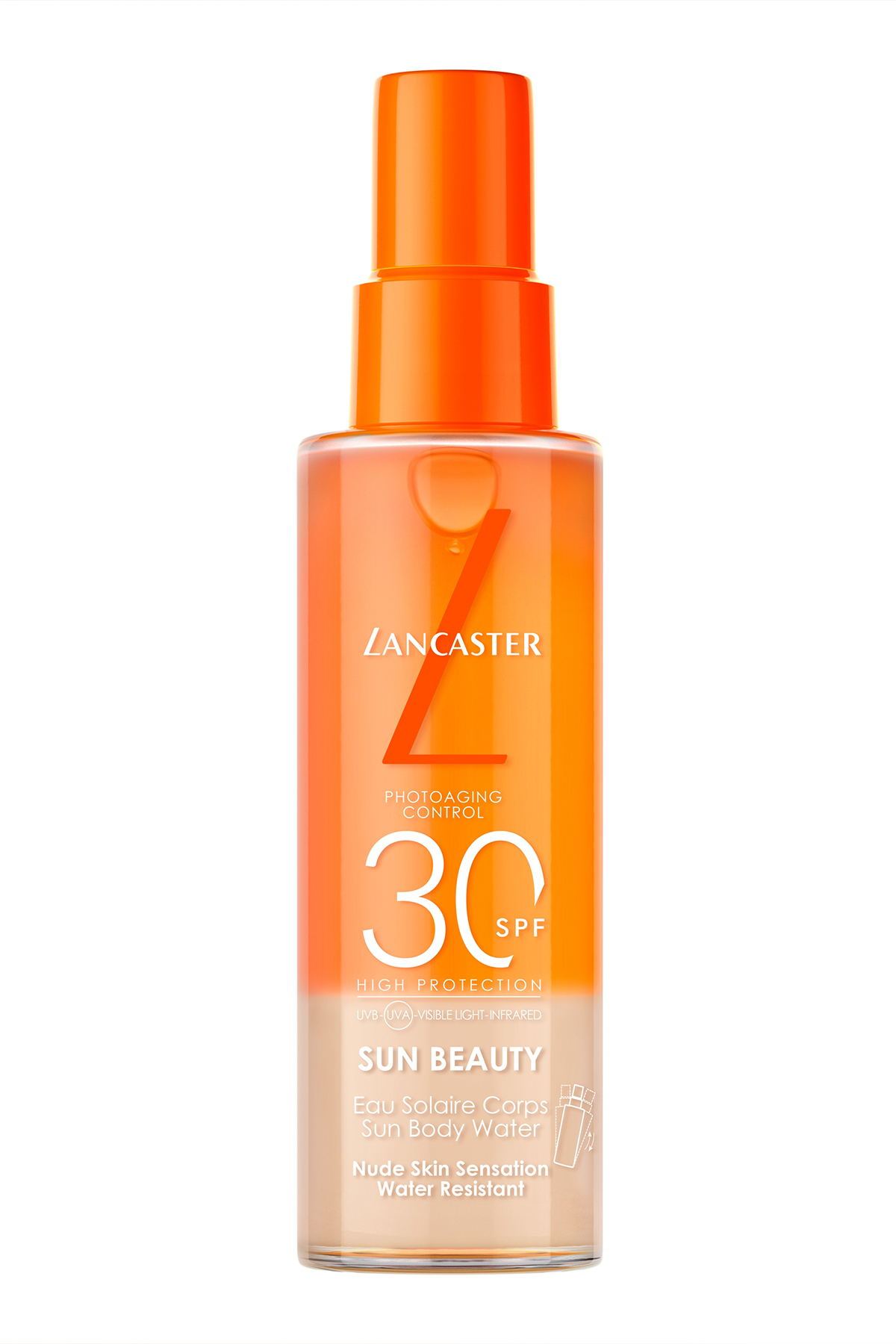 کرم ضد آفتاب بدن زیبایی آب SPF30 100 میل Lancaster