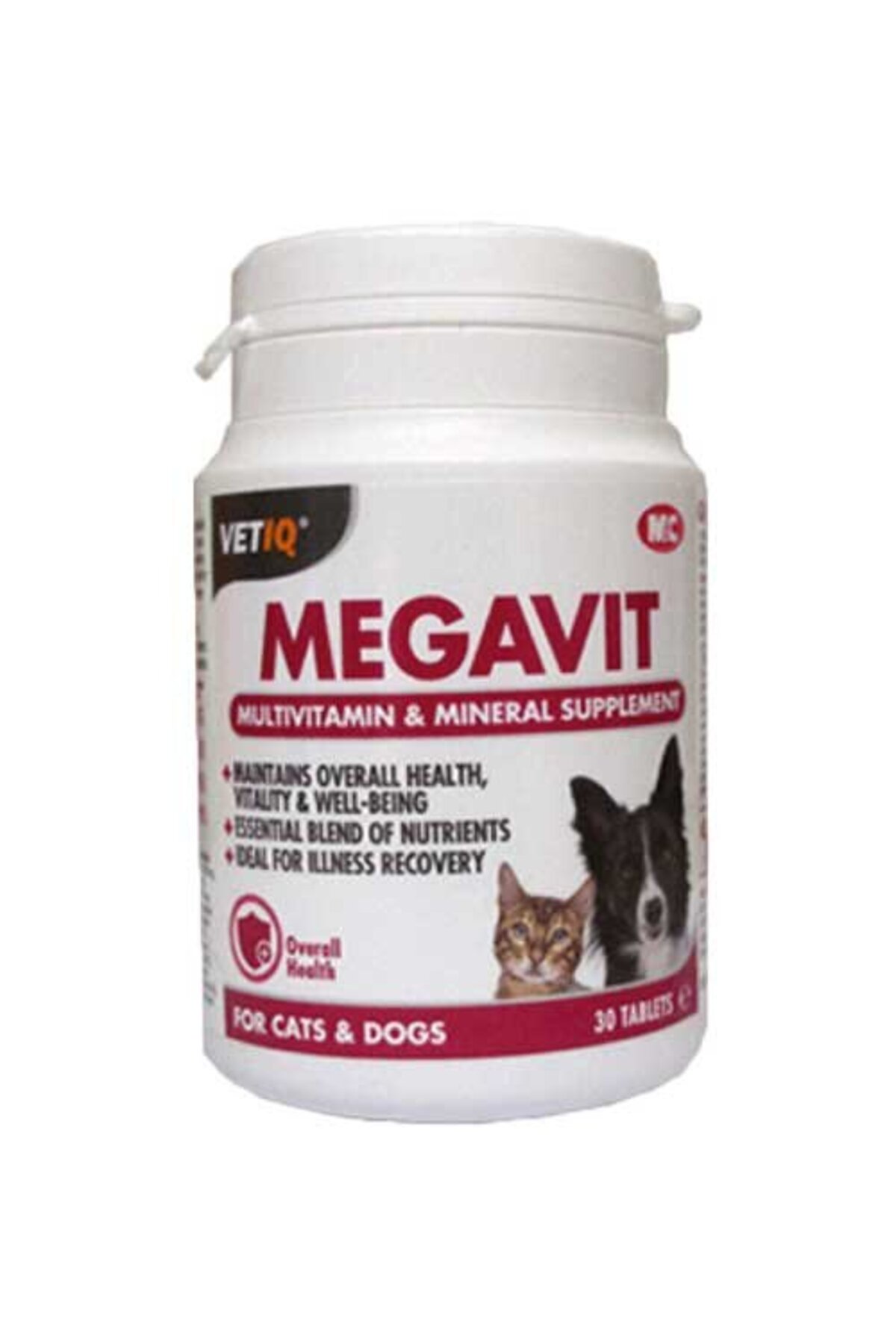 مولتی‌ویتامین گربه و سگ ویتیک Vetiq Megavit، ۳۰ قرص