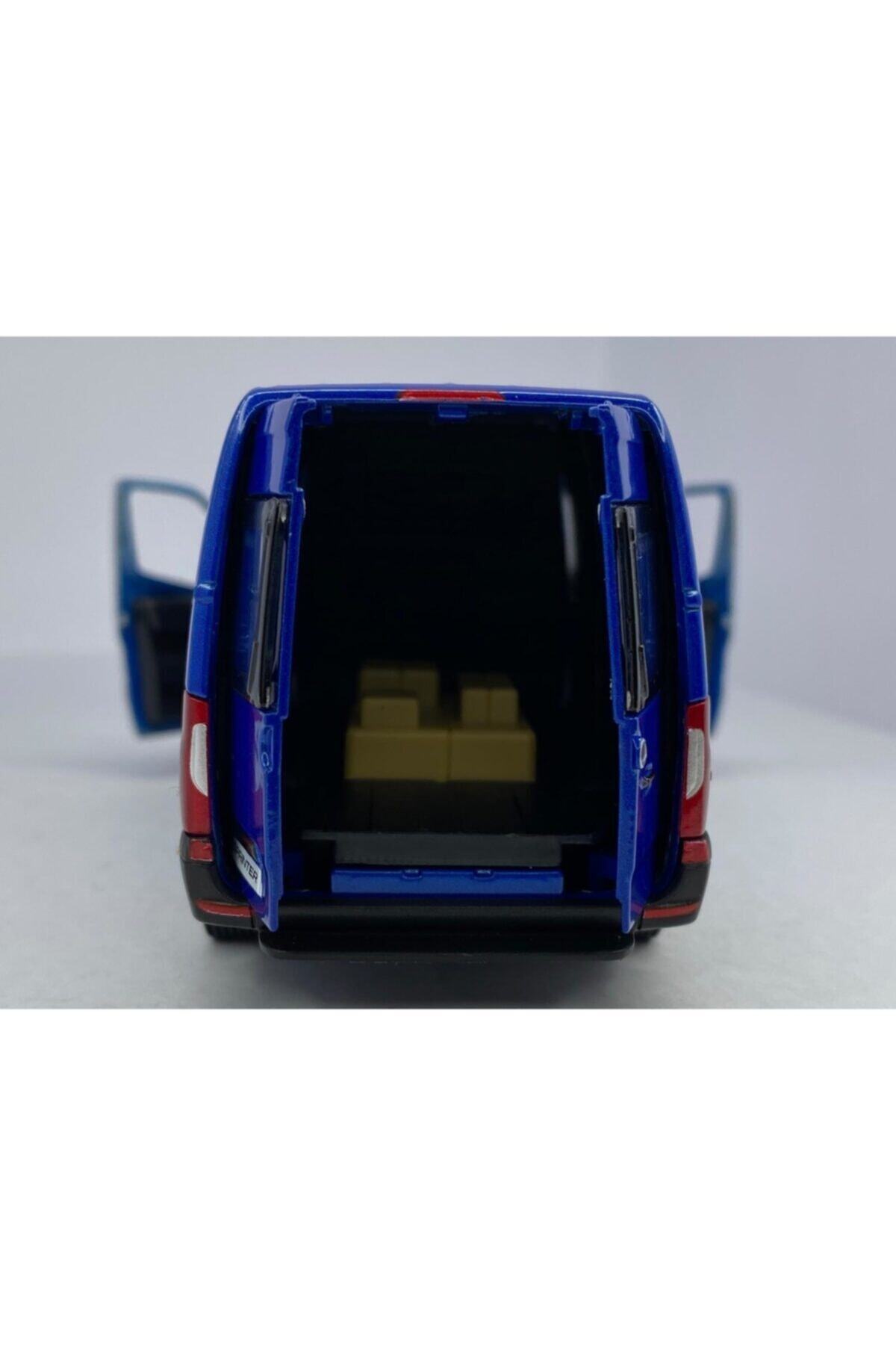 مدل خودرو ماشین آبی مرسدس اسپرینتر PULL &amp; DROP DIECAST اورجینال Kinsmart