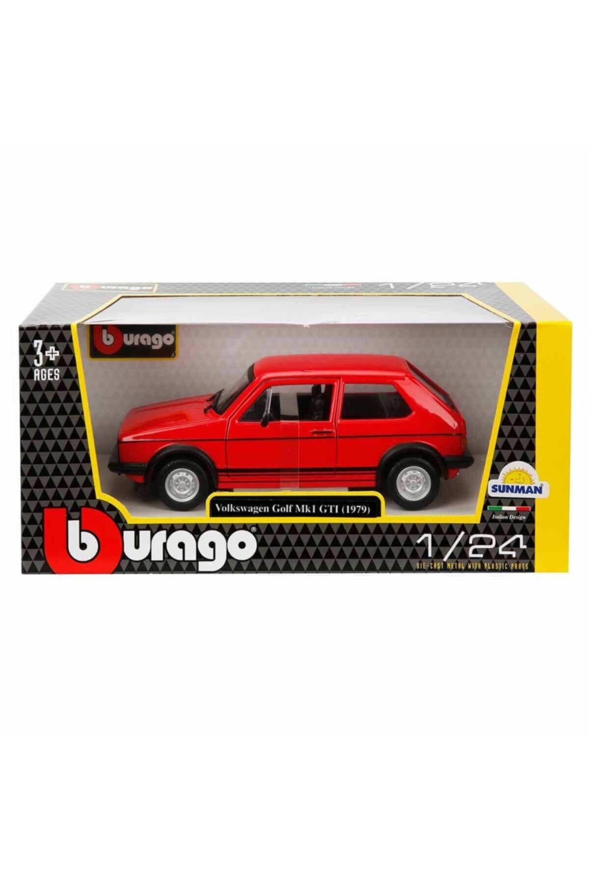 مدل خودرو VOLKSWAGEN GOLF MK1 GTI 1979 MODEL CAR 1 24 SCALE قرمز اورجینال Burago
