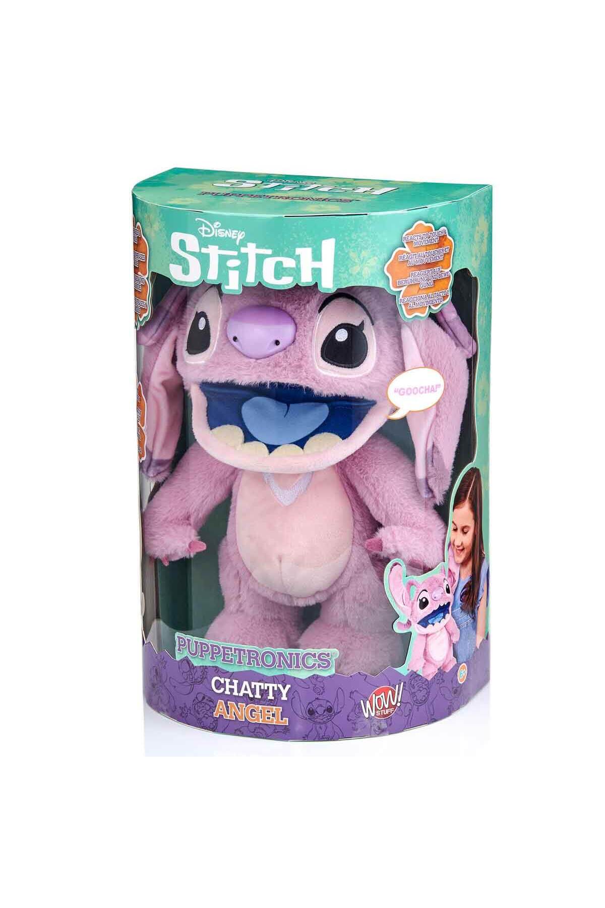اسباب بازی های پشمی عروسک الکترونیکی DISNEY ANGEL REAL FX با صدا 30 سانتی متر Stitch