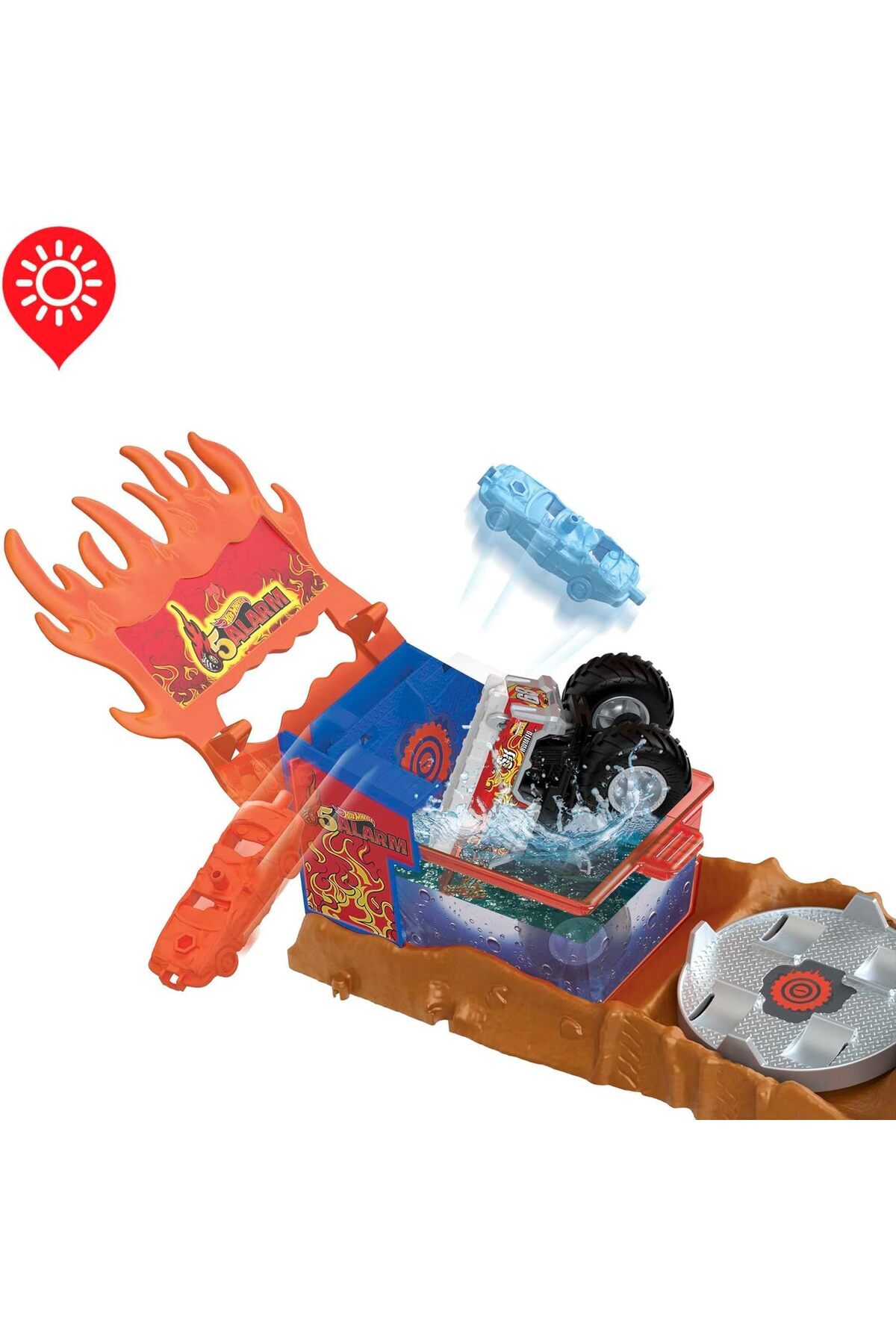 ست بازی مجموعه آهنگ چالشی MONSTER TRUCKS ARENA HPN73 از ترکیه HOT WHEELS