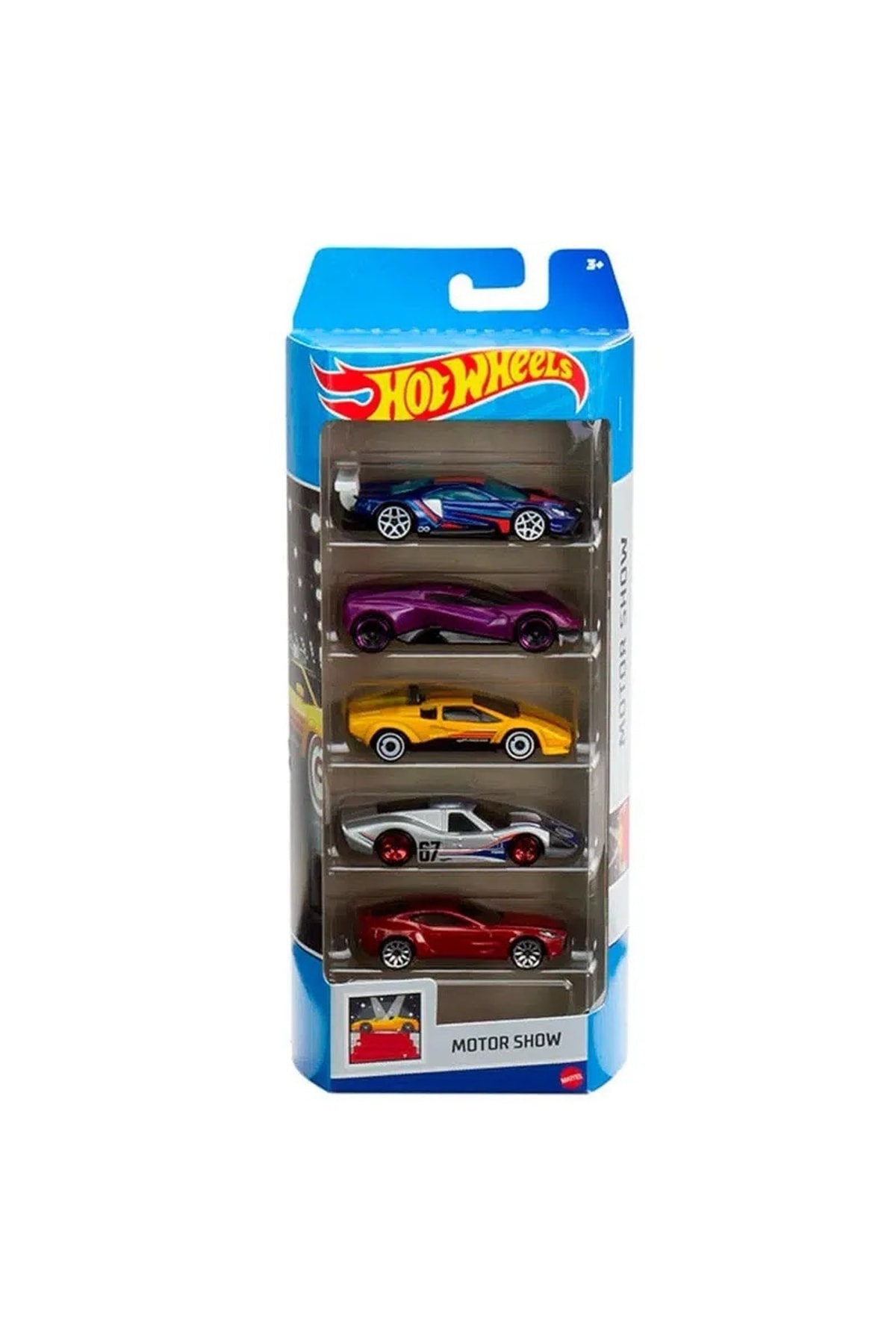 ماشین اسباب بازی 1806 پنج مجموعه اتومبیل نمایشگاه موتور HLY63 از ترکیه HOT WHEELS