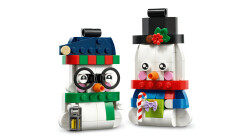 مجموعه ساختنی آویزهای آدم‌برفی لگو LEGO آیکونیک مدل 40812، ۱۶۸ قطعه، حداقل سن ۶ سال