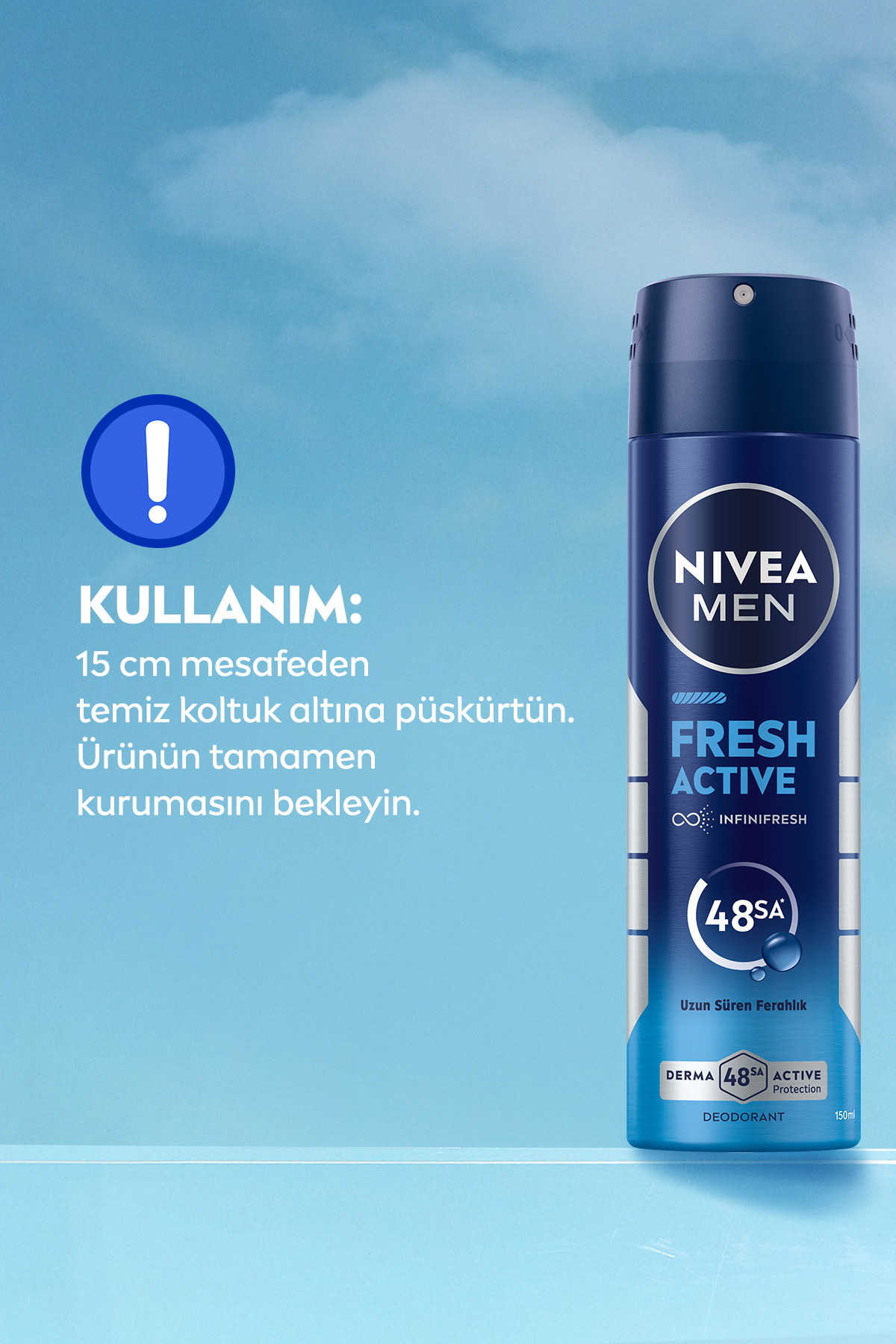 NIVEA اسپری پمپ فرش مردانه نیوئا مردانه اسپری ضد عرق 150 میلی لیتر