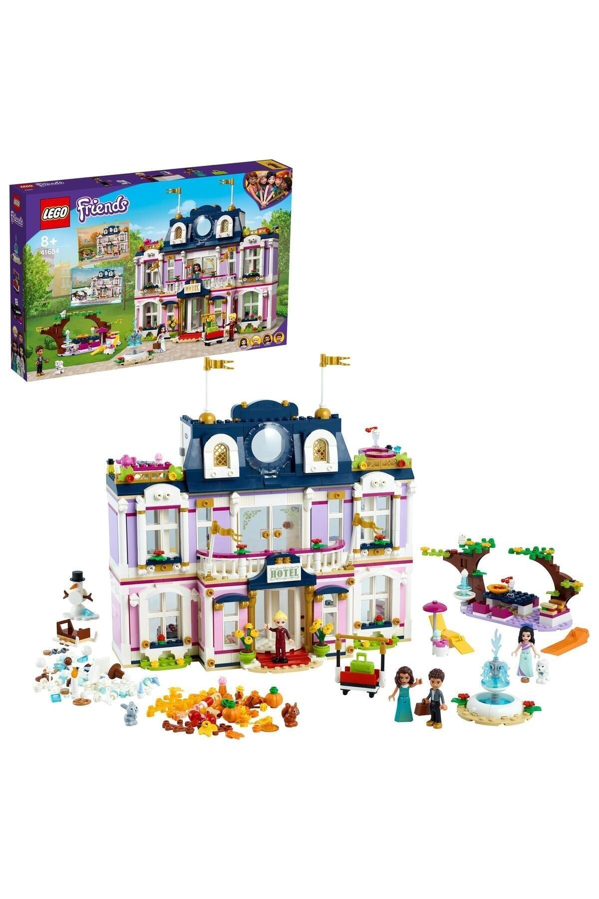 LEGO لگو دوستان بزرگ هارتلیک سیتی 41684 عروسک های مینی اِما، استفانی، ریور و آملیا را وارد کنید