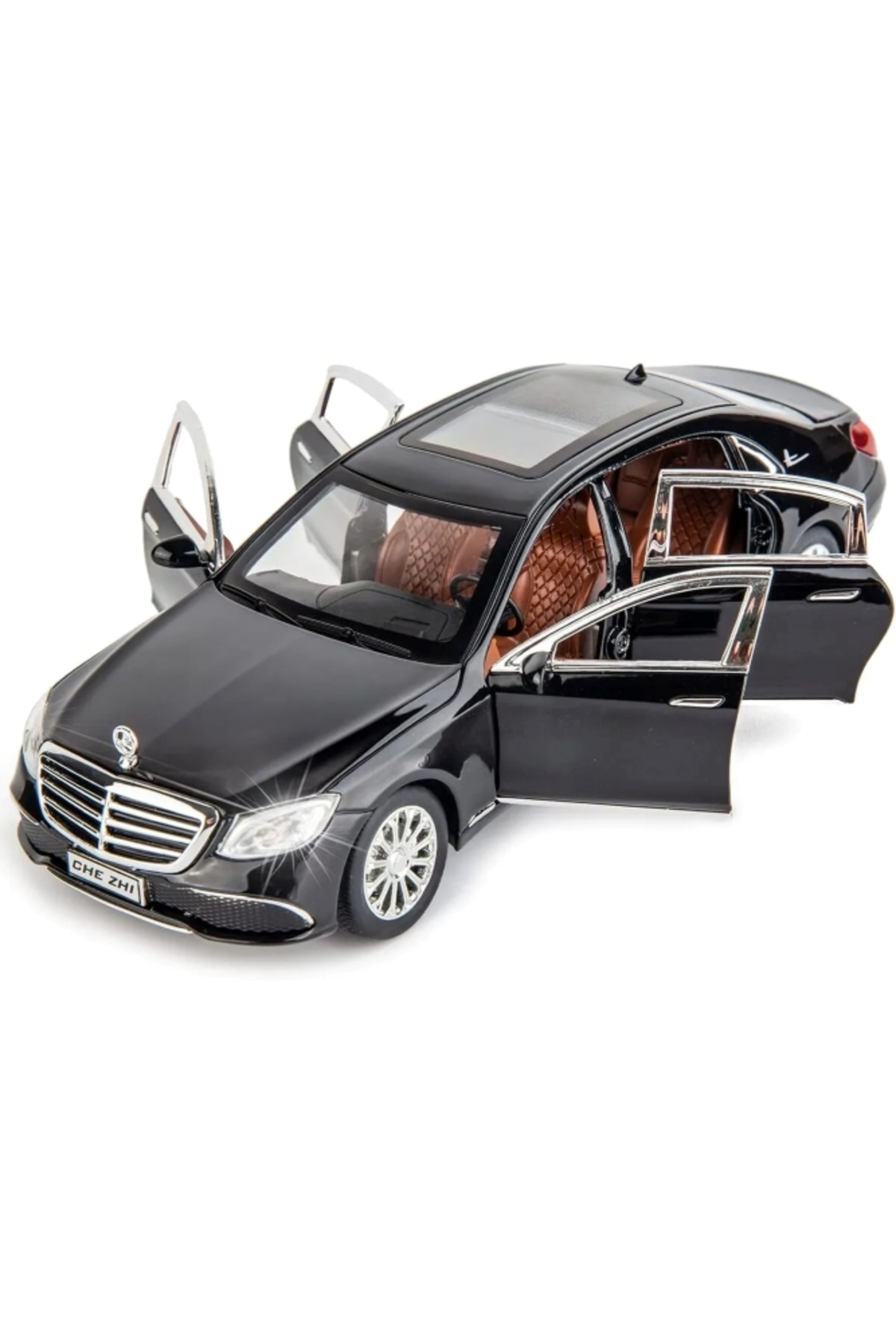 مدل خودرو مرسدس بنز ماشین E300L 1:24 DIECAST فلزی مجموعه با صدا و نور 21 سانتی متر از ترکیه scntoys