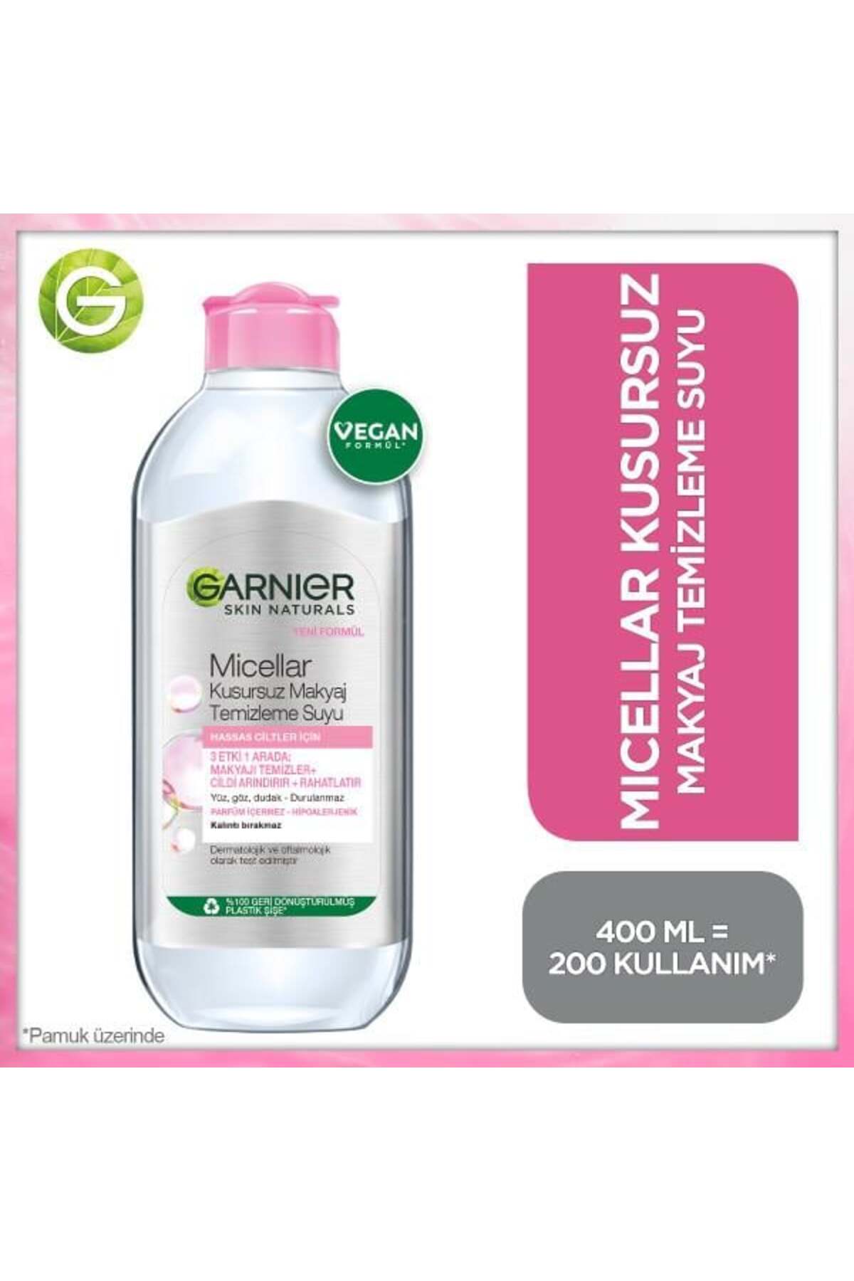 پاک کننده آرایش میسل کامل آب تمیز 400 میل Garnier