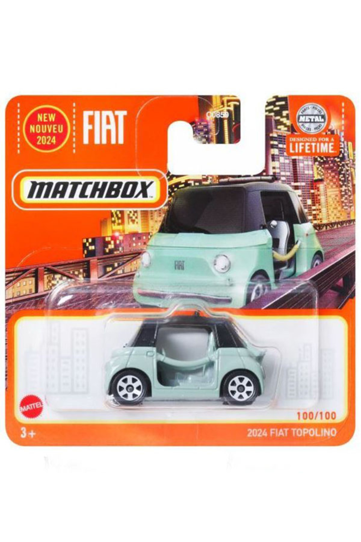 ماشین اسباب بازی MATCHBOX 2024 FIAT TOPOLINO 1 64 هات ویلز اورجینال HOT WHEELS