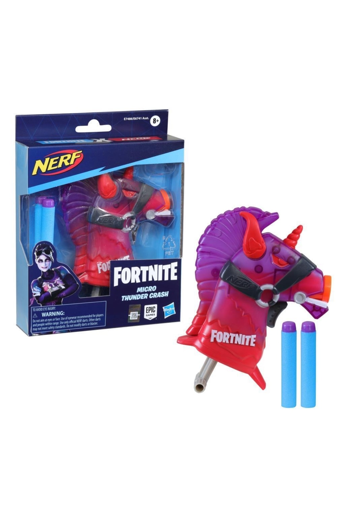 تفنگ های اسباب بازی و آب HASBRO MICROSHOTS FORTNITE MICRO THUNDER CRASH E7486 E6741 نرف اورجینال Nerf