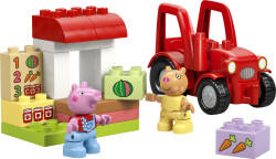 مجموعه ساختنی لگو LEGO دوپلو DUPLO پپا پیگ، تراکتور و بازار مدل 10468، ۱۸ قطعه، حداقل سن ۲ سال