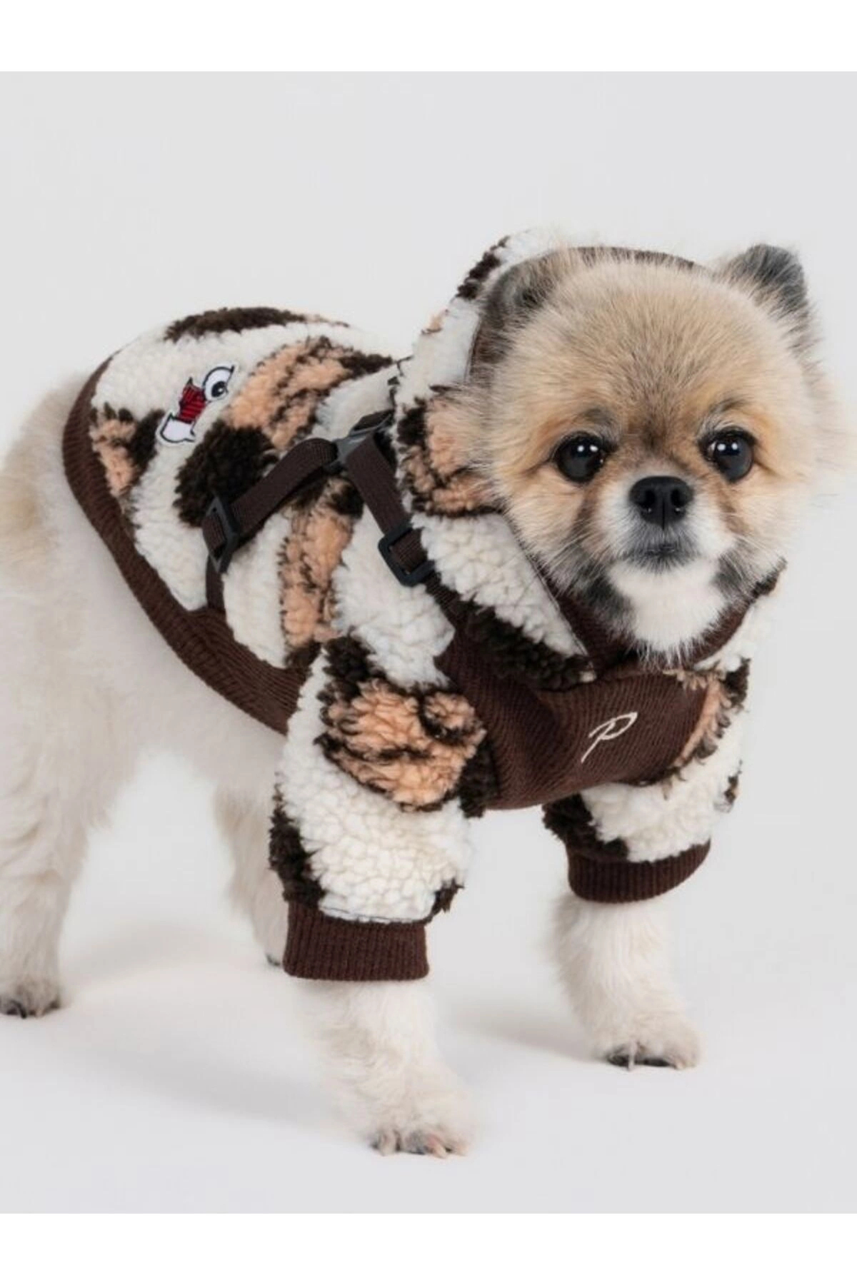 هودی پلار سگ پوپیا Puppia Max Hoodie، قهوه‌ای، مدل PAZD-TH2255
