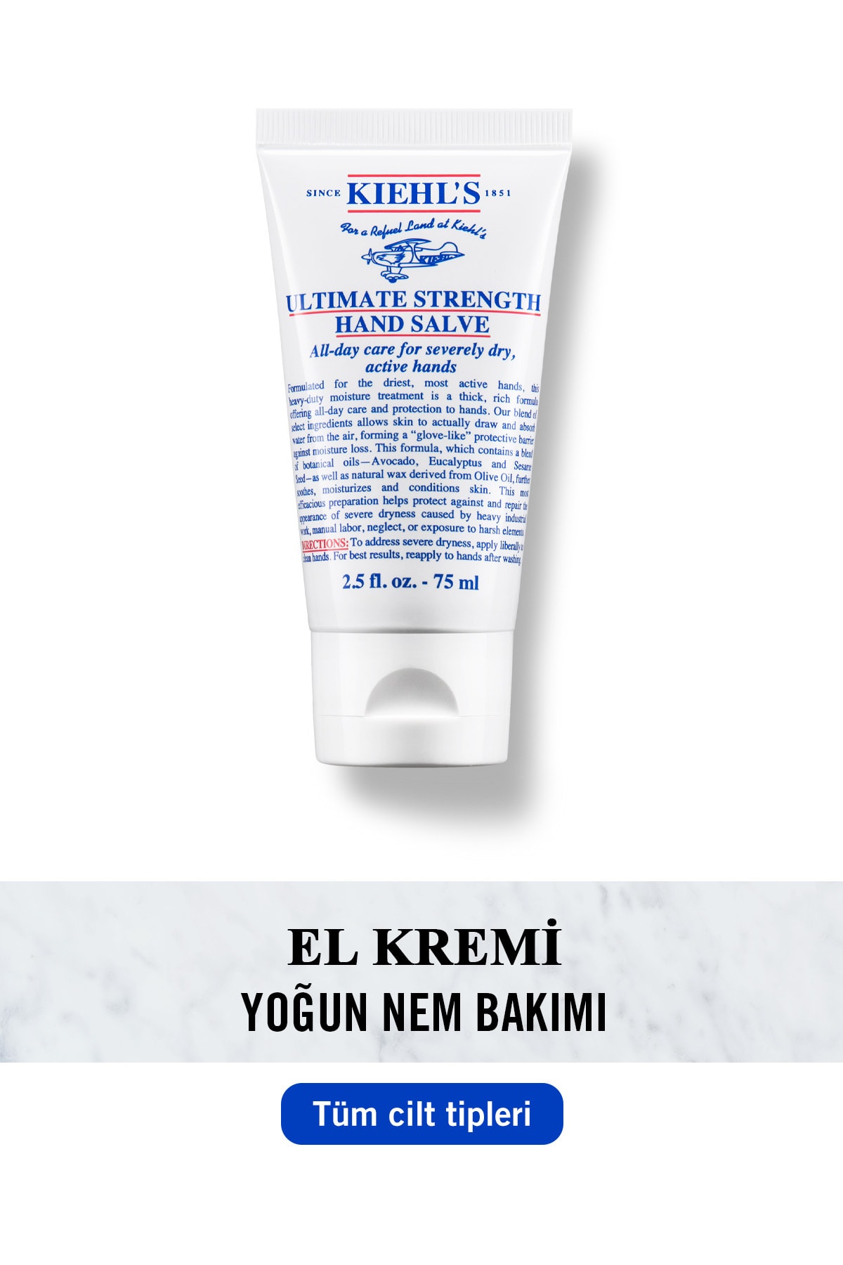 کرم دست ترمیم کننده قدرت نهایی با روغن آووکادو 75 میل Kiehl's