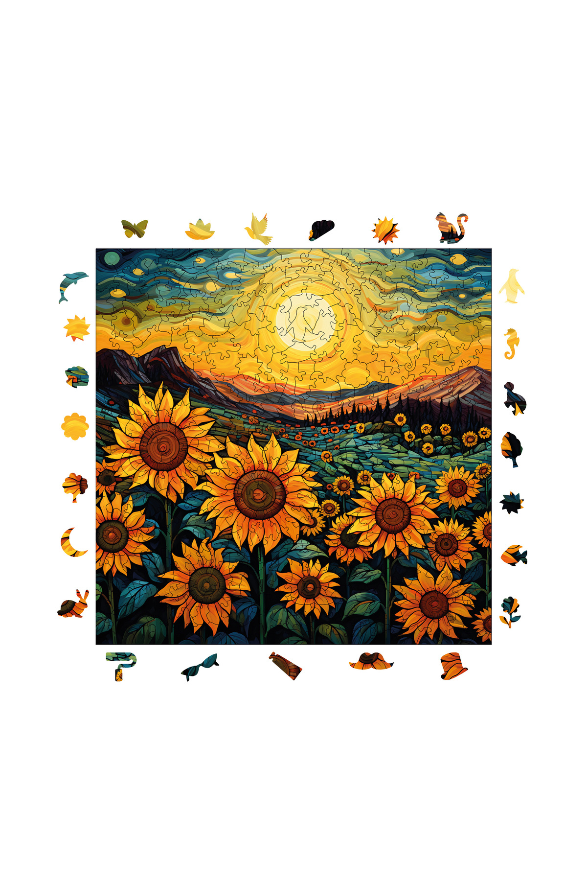 پازل چوبی عصر در زمین گونه باکان 353 قطعه 29X29 سانتی متر از ترکیه WePuzzleUp