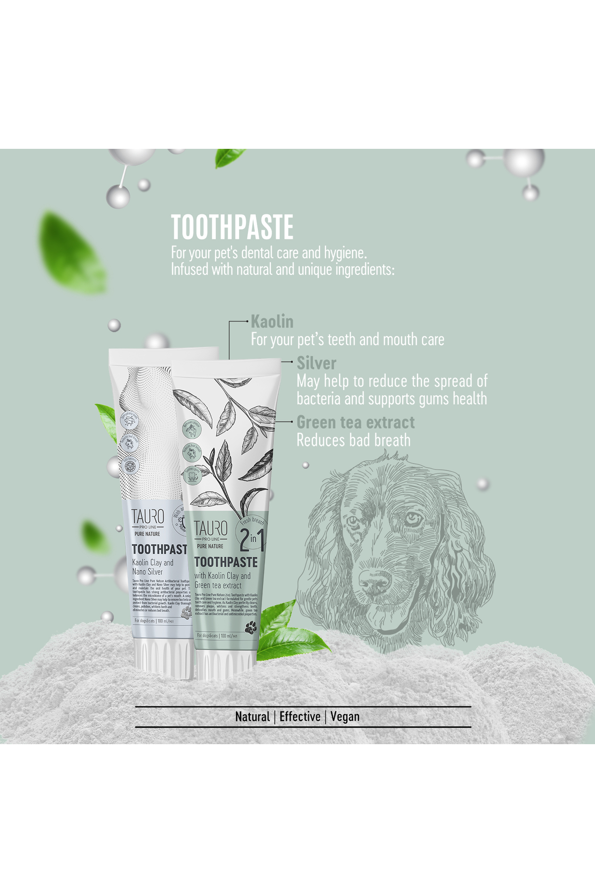 خمیردندان سگ و گربه تاورو پرولاین Tauro Proline Pure Nature، ۱۰۰ میلی‌لیتر