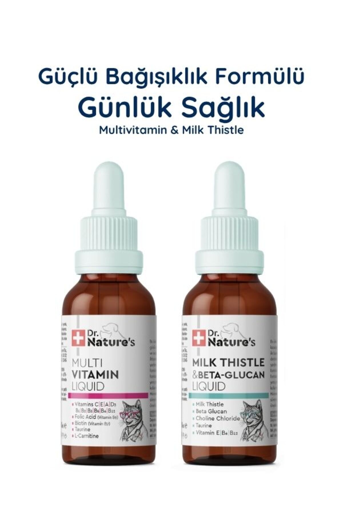مجموعه مولتی‌ویتامین و خار مریم گربه دکتر نیچرز Dr. Nature's، مدل 020426