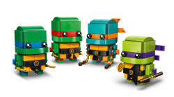 مجموعه ساختنی فیگورهای لاک‌پشت‌های نینجا لگو LEGO BrickHeadz مدل 40878، ۵۶۷ قطعه، ۴ فیگور، حداقل سن ۱۰ سال