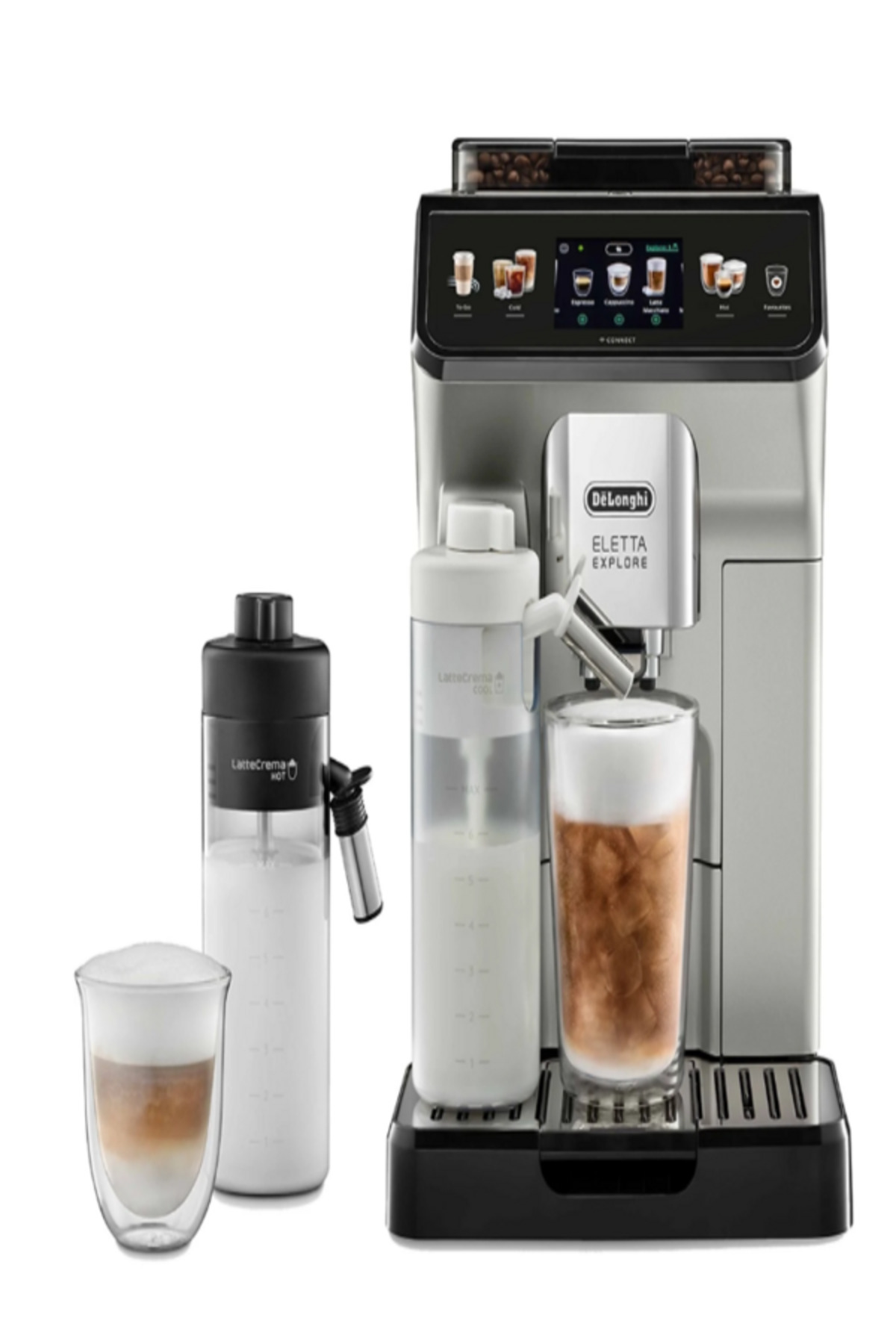 دستگاه اسپرسو و کاپوچینو قهوه خودکار دلونگی ECAM452.67.G ELETTA EXPLORE COLD BREW اورجینال Delonghi