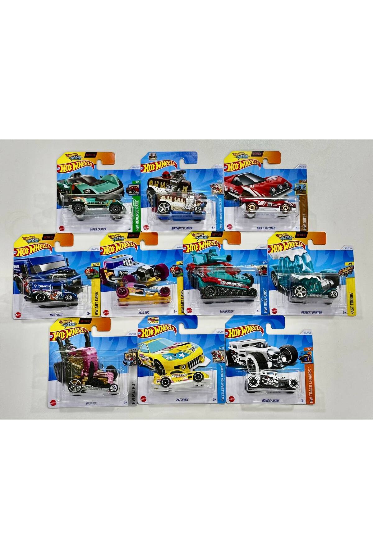 ماشین اسباب بازی ست فوق العاده 10 تکه HOTWHEELS ده مختلف از ترکیه HOT WHEELS