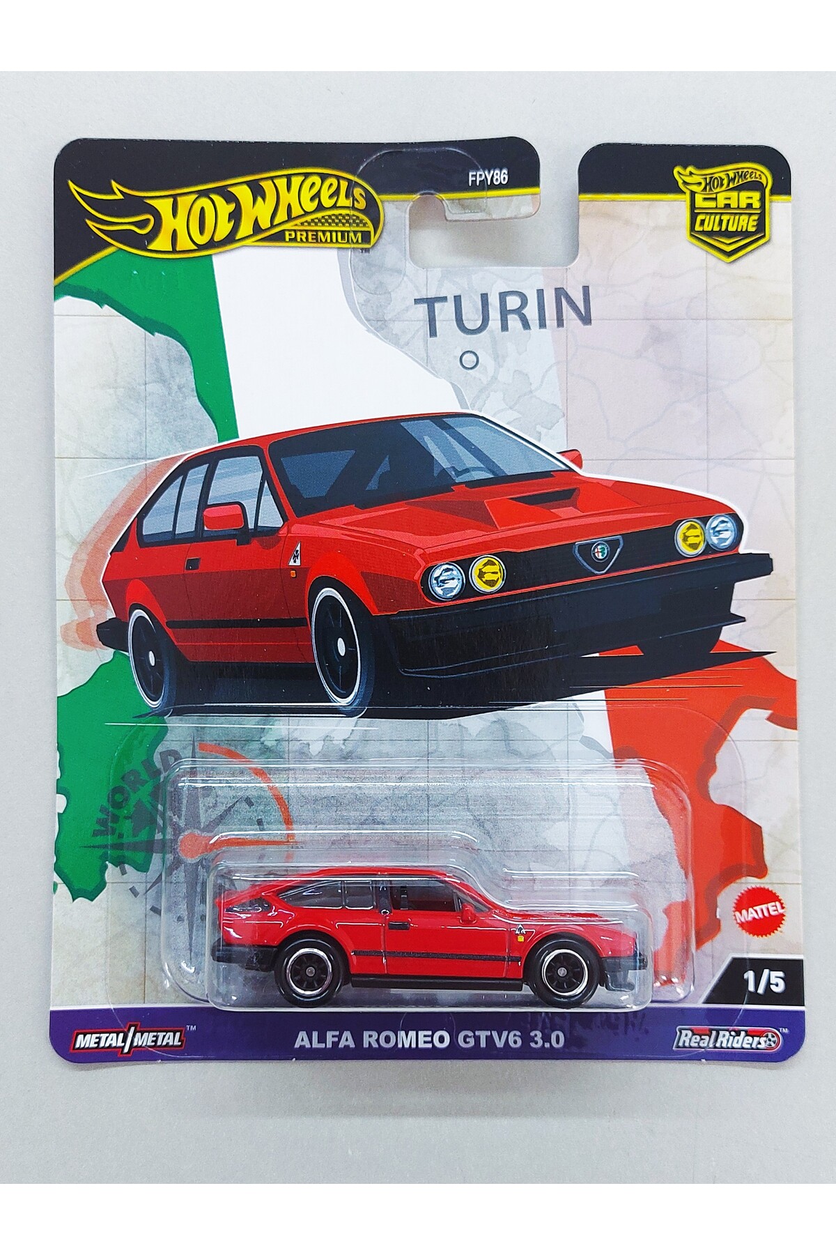 ماشین اسباب بازی خودروی پریمیوم آلفارومئو GTV6 3.0 تور جهانی 2024 HOT WHEELS