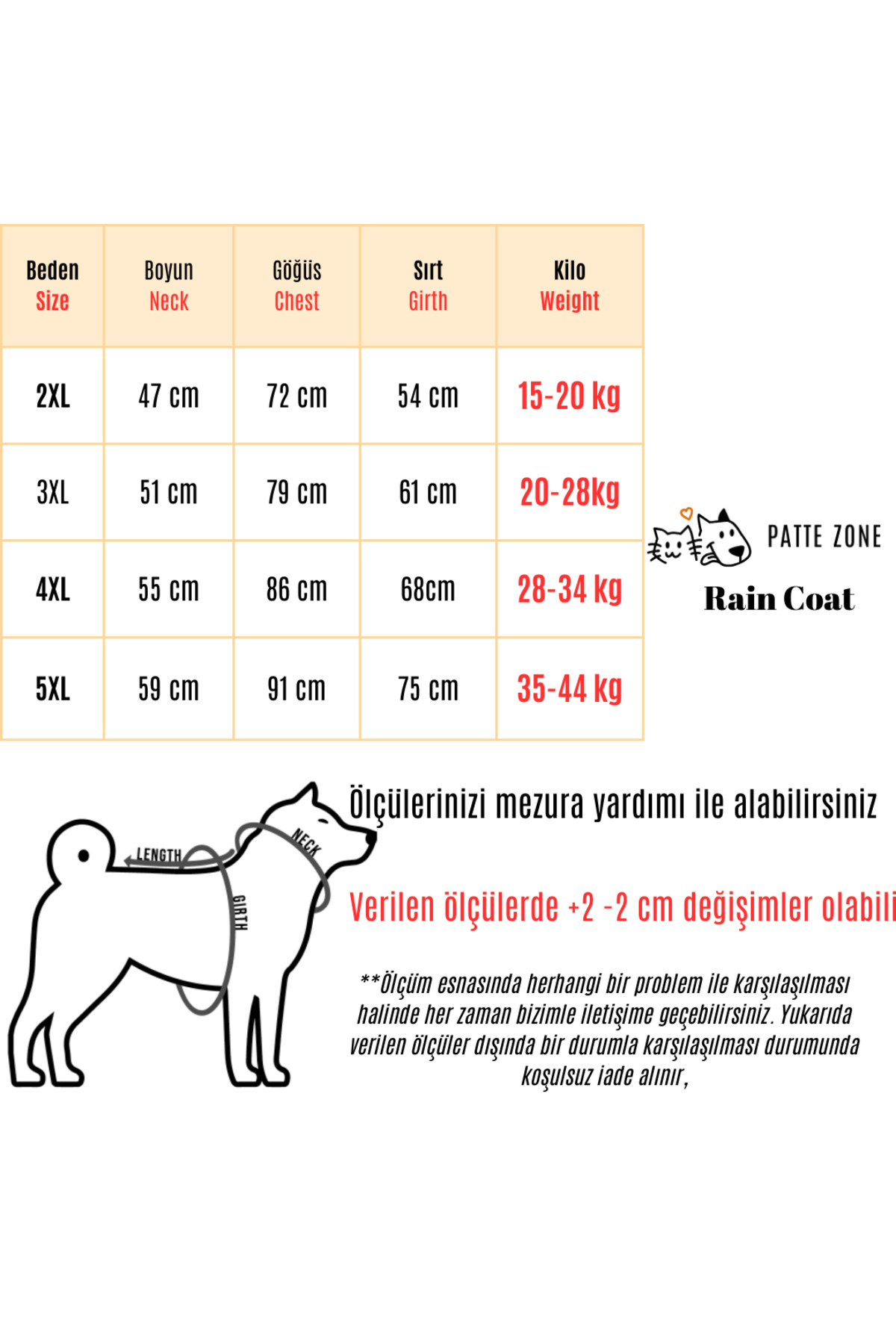 لباس سگ بارانی سبز زیتونی گربه. زیتون اورجینال Patte Zone