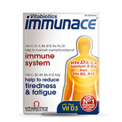 قرص مولتی‌ویتامین ایمونیس ویتابیوتیکس Vitabiotics مدل Immunace بسته ۳۰ عددی