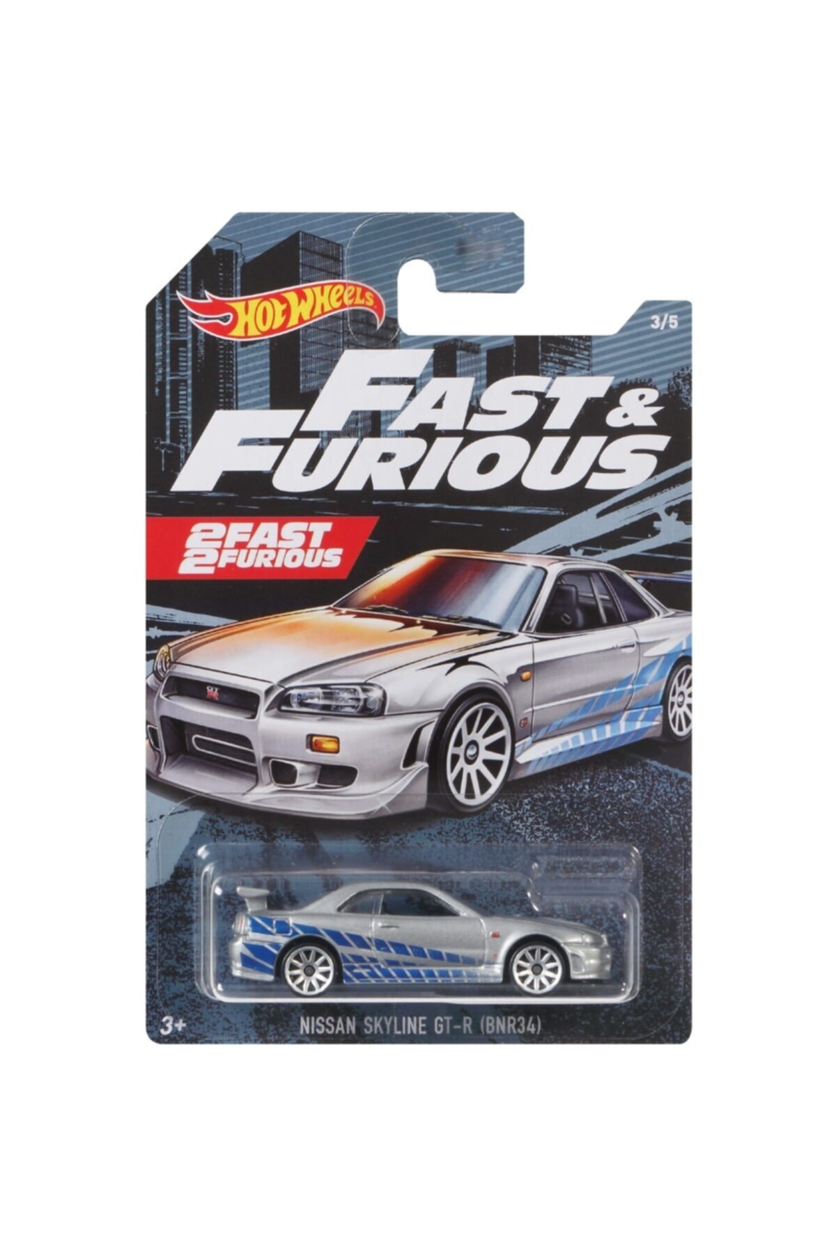 ماشین اسباب بازی سریع و خشمگین نیسان اسکای لاین GT R R34 از ترکیه HOT WHEELS