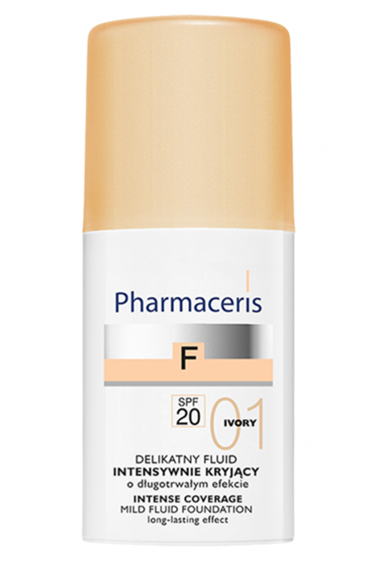 کرم صورت INTENSE COVERAGE MILD FUID FOUNDATION SPF20 01 IVORY 30 ML اورجینال Pharmaceris