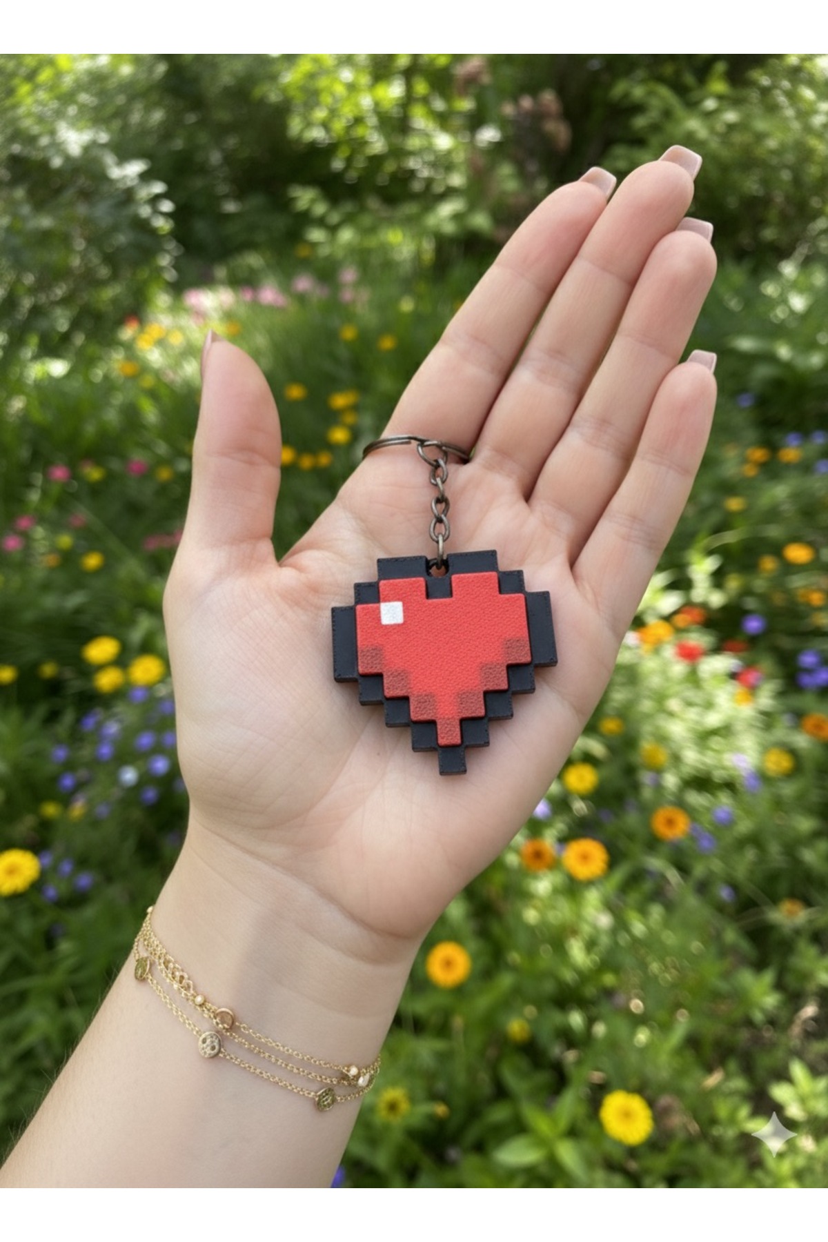 جاکلیدی قلب کلیکی پیکسل MINECRAFT HEART دکمه کاهش استرس Figuva
